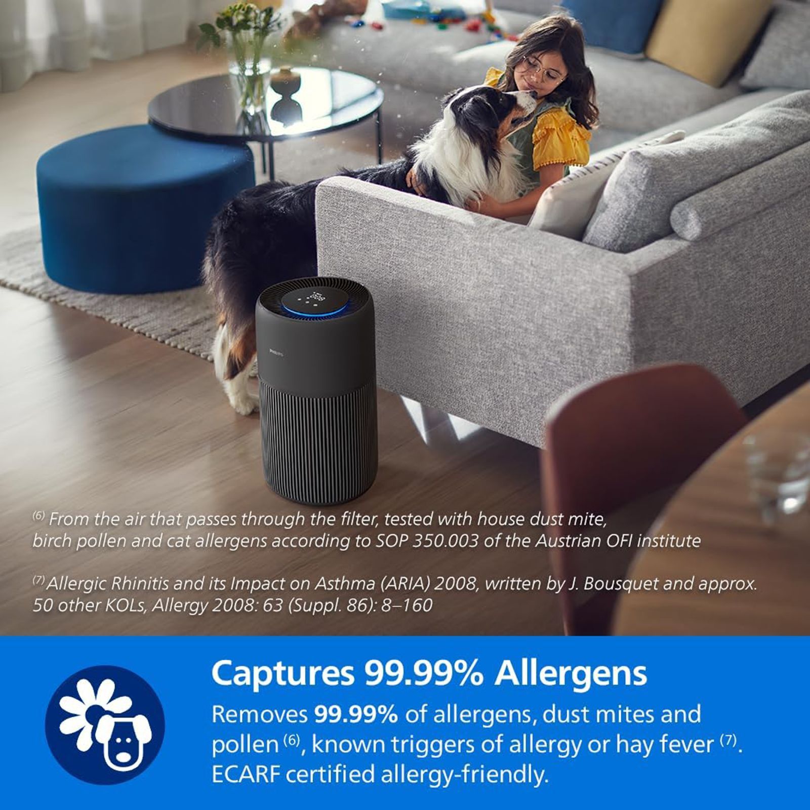 Philips AC222163 Smart Air Purifier with Silent Wing Technology (App Control with Wi-Fi, Black)_7