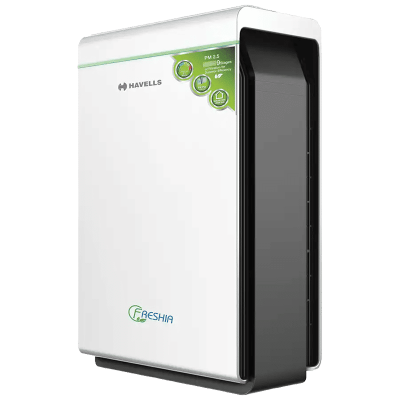 HAVELLS Freshia AP-46 HEPA + Activated Carbon Filter Air Purifier (White) HAVELLS Freshia AP-46 HEPA + Activated Carbon Filter Air Purifier (White)_1