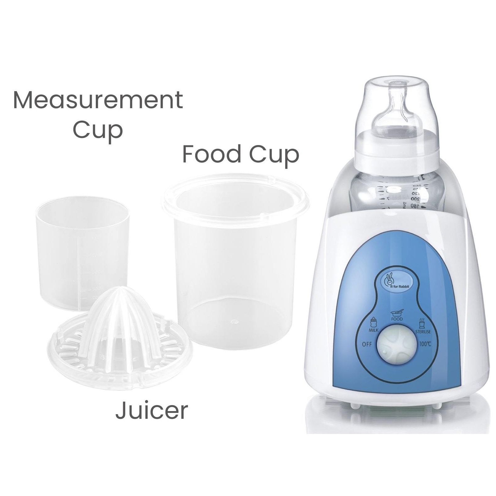 R for Rabbit Hot Bot Bottle Warmer (5-in-1 Multi-function, BPA Free Material, WRHBW01, White)_3