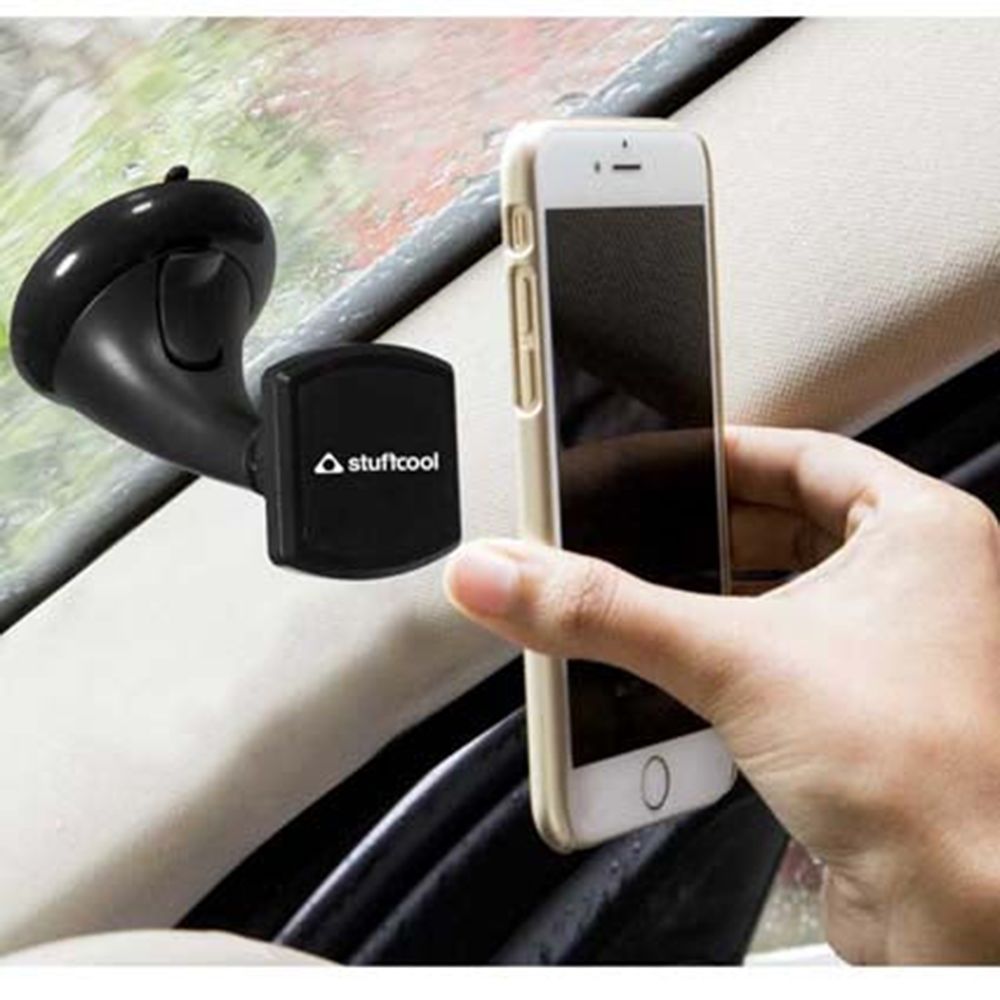 stuffcool Mag Hold Car Mount for Mobile (Cradle Free Design, Black)_8