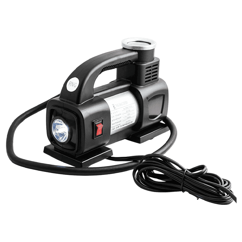 RNG EKO GREEN Heavy Duty Supersonic High Speed Tyre Inflator for Car/Bike with LED (RNG 1313, Black)_1