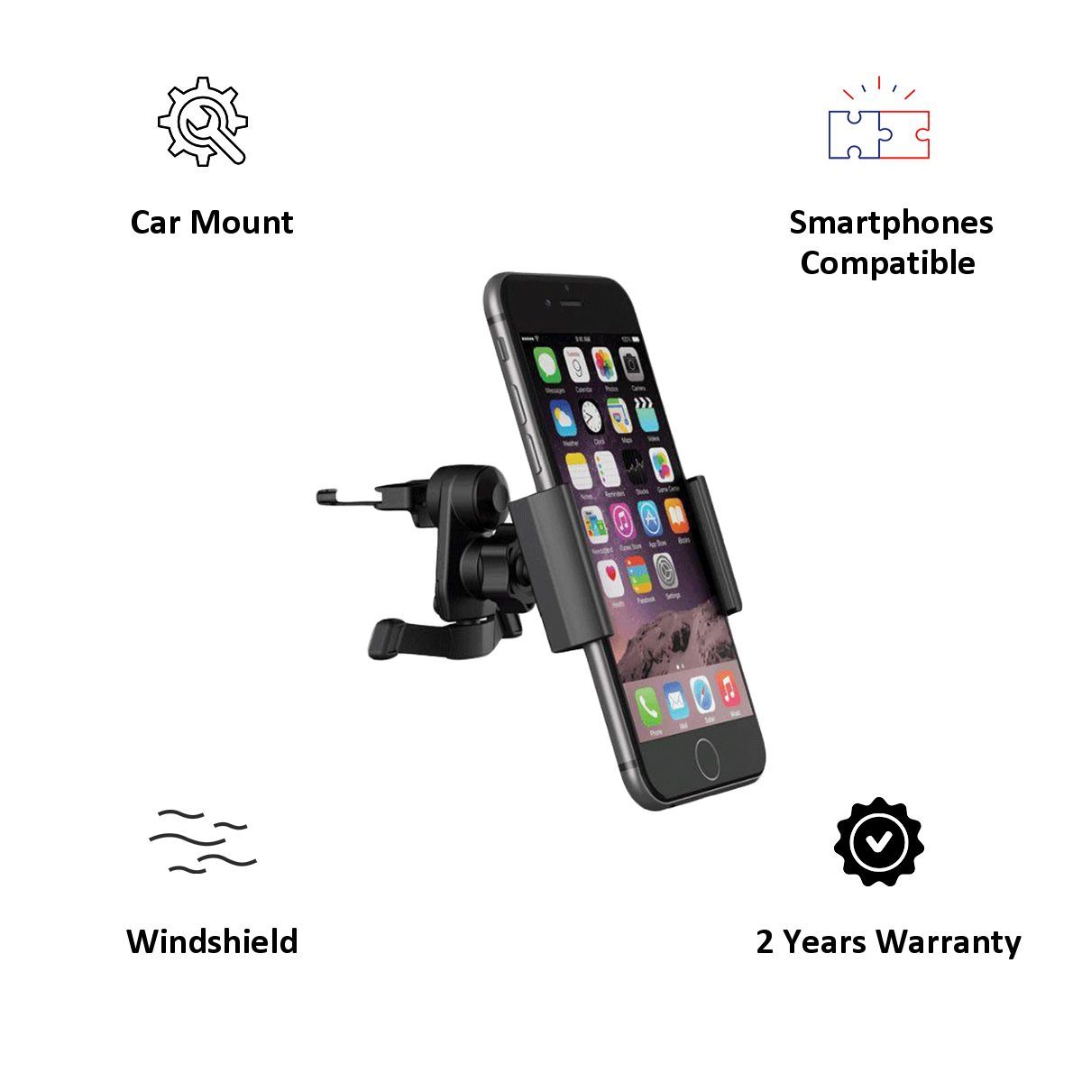 CYGNETT AC Vent Mobile Holder (Adjustable Width, CY1217ACVVU, Black)_3