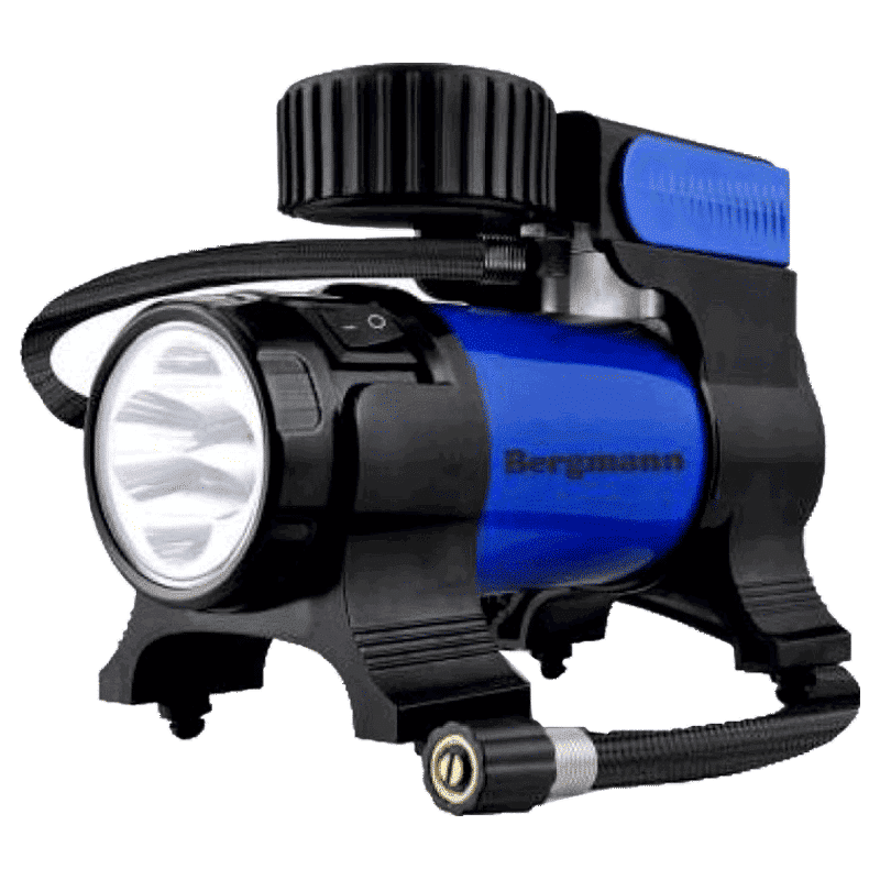 BERGMANN Typhoon Car Tyre Inflator (BCT-150, Blue)_1