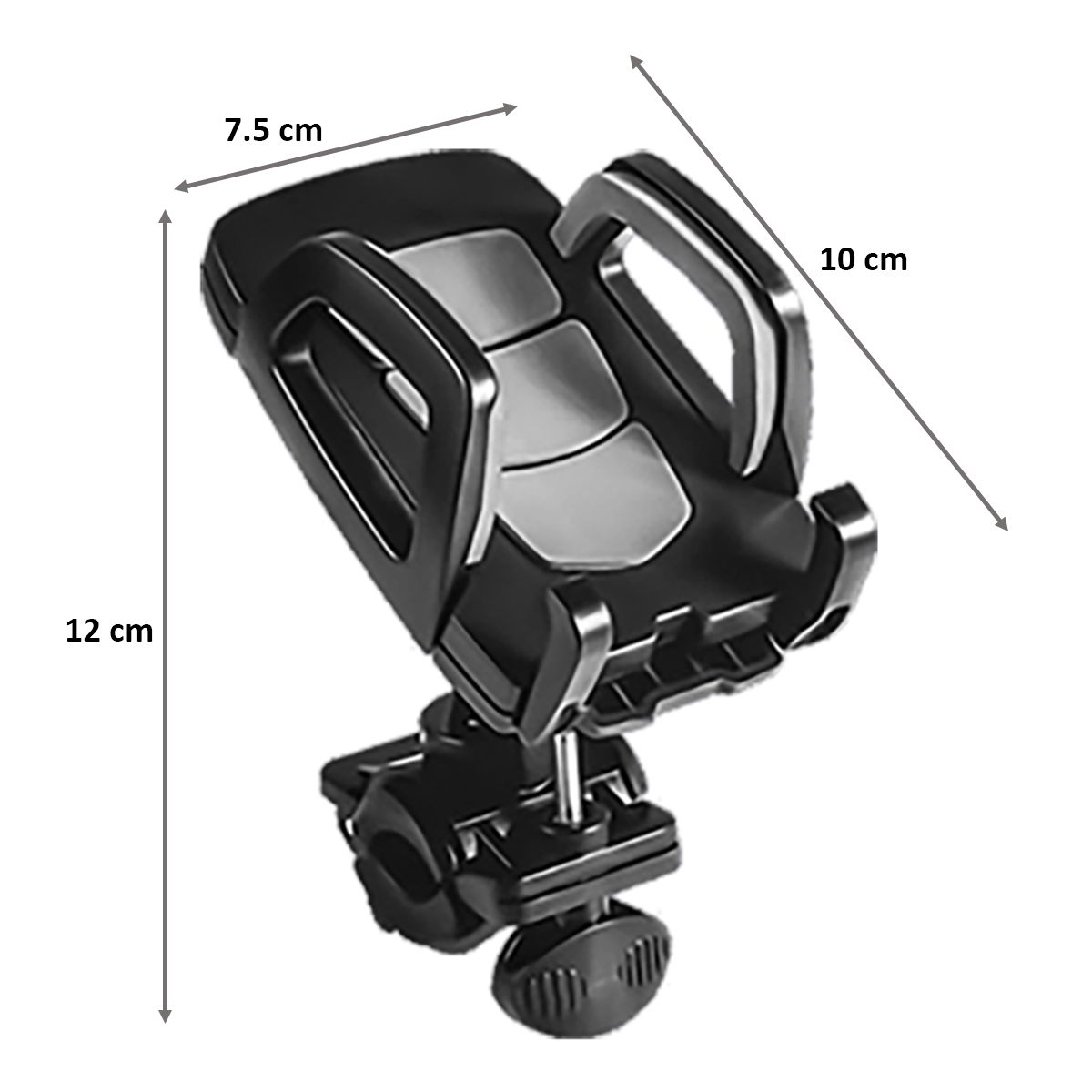 in base Universal Bike Mount Car Mount For Mobiles (Adjustable Angle And Length, Black)_2