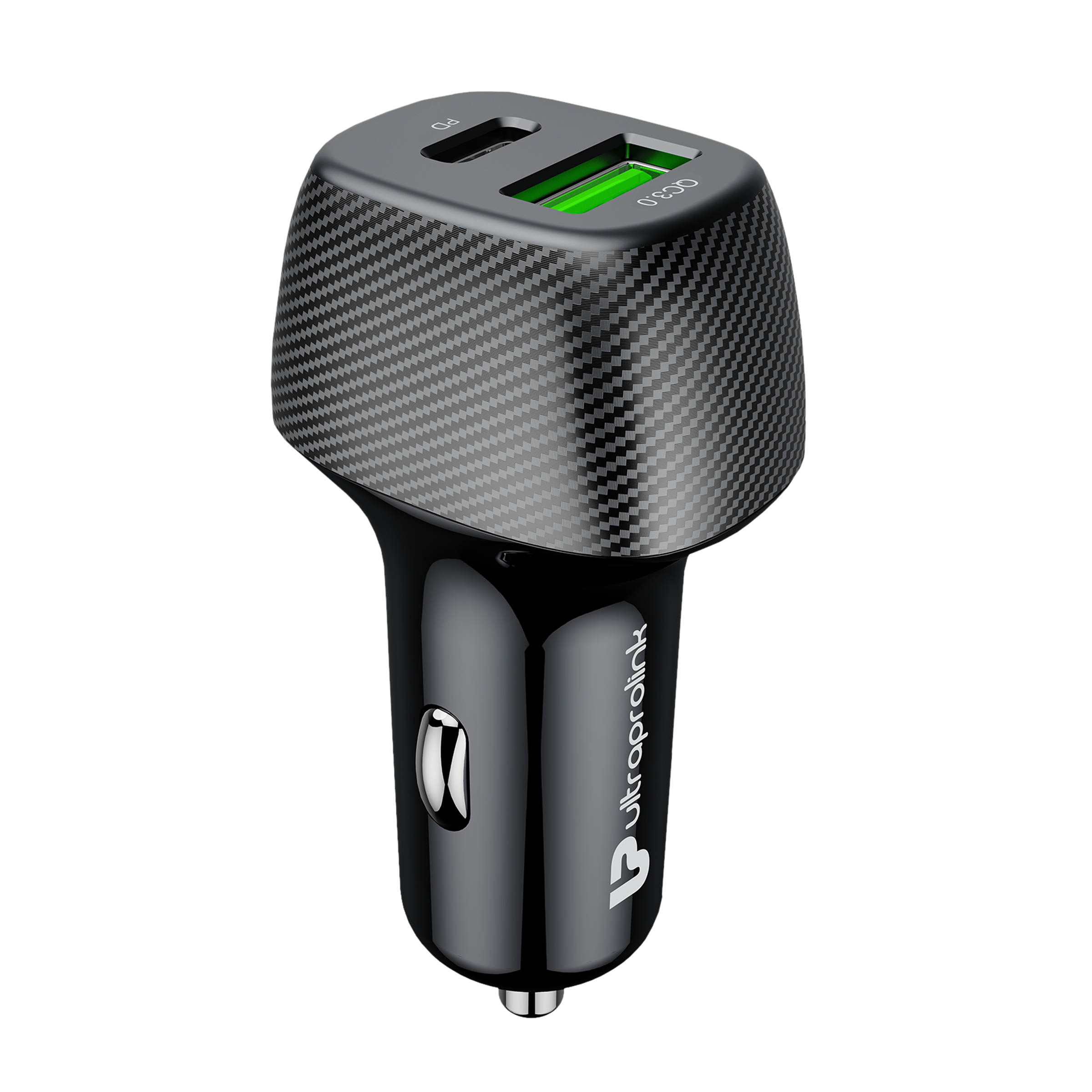 ultraprolink Mach 38W Type A & Type C 2-Port Car Charger (Type C to Lightning Cable, Qualcomm Quick Charge 3.0, Black)_13