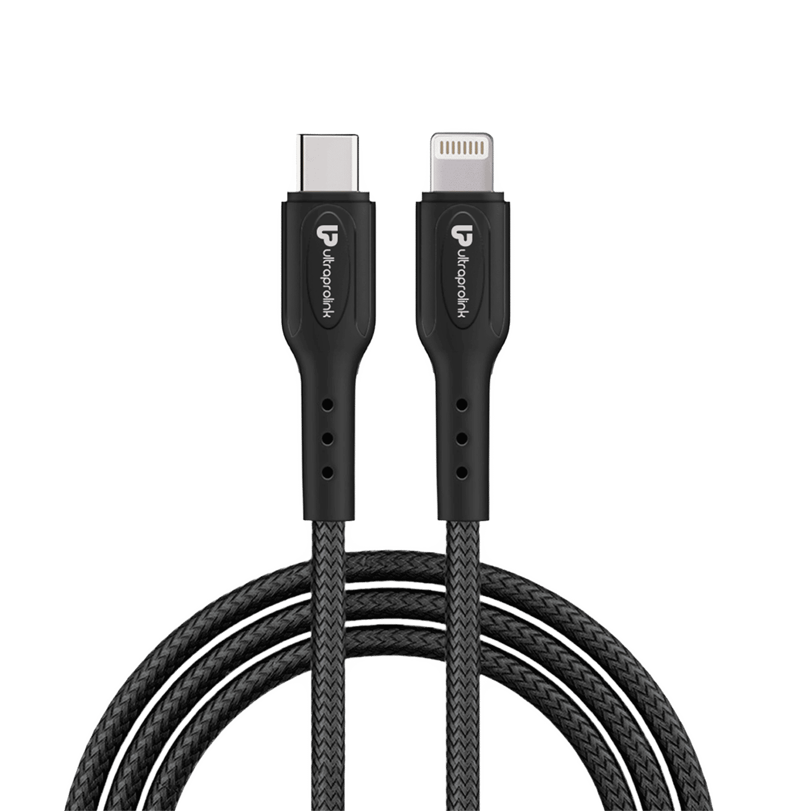 ultraprolink Mach 38W Type A & Type C 2-Port Car Charger (Type C to Lightning Cable, Qualcomm Quick Charge 3.0, Black)_3