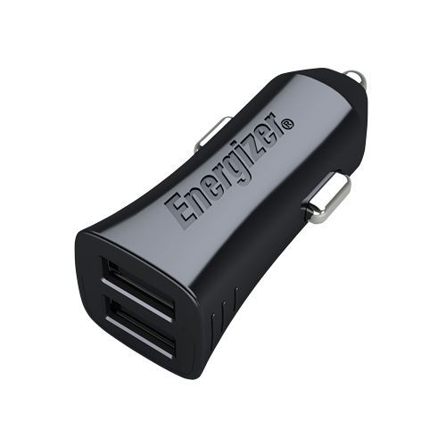 Energizer 4.8 Ampere 2 USB Ports Car Charging Adapter (Sleek and Compact Design, DCA2DUBK3, Black)_1
