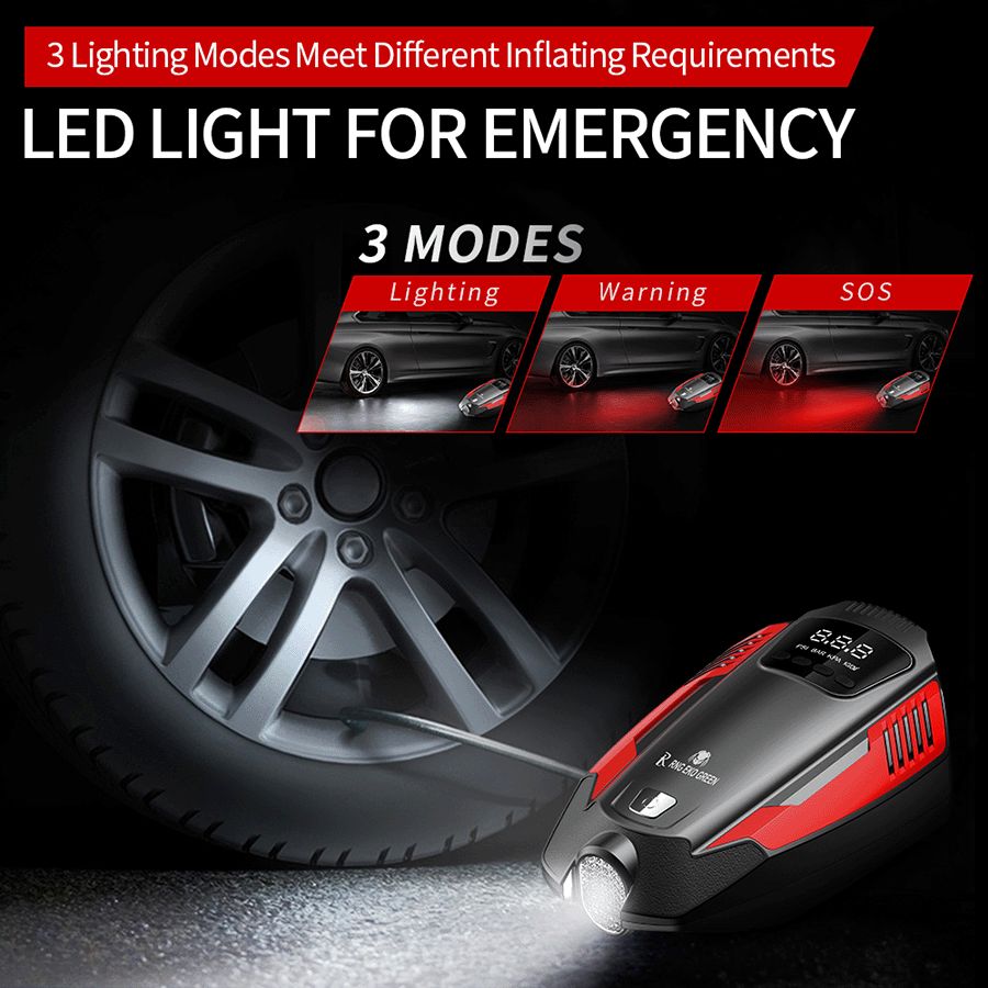 RNG EKO GREEN Green Digital 1205 Car Air Compressor (RNG-AIR-007, Black)_4