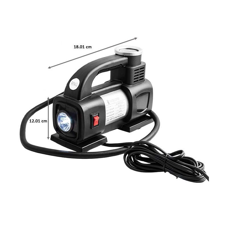 RNG EKO GREEN Heavy Duty Supersonic High Speed Tyre Inflator for Car/Bike with LED (RNG 1313, Black)_2