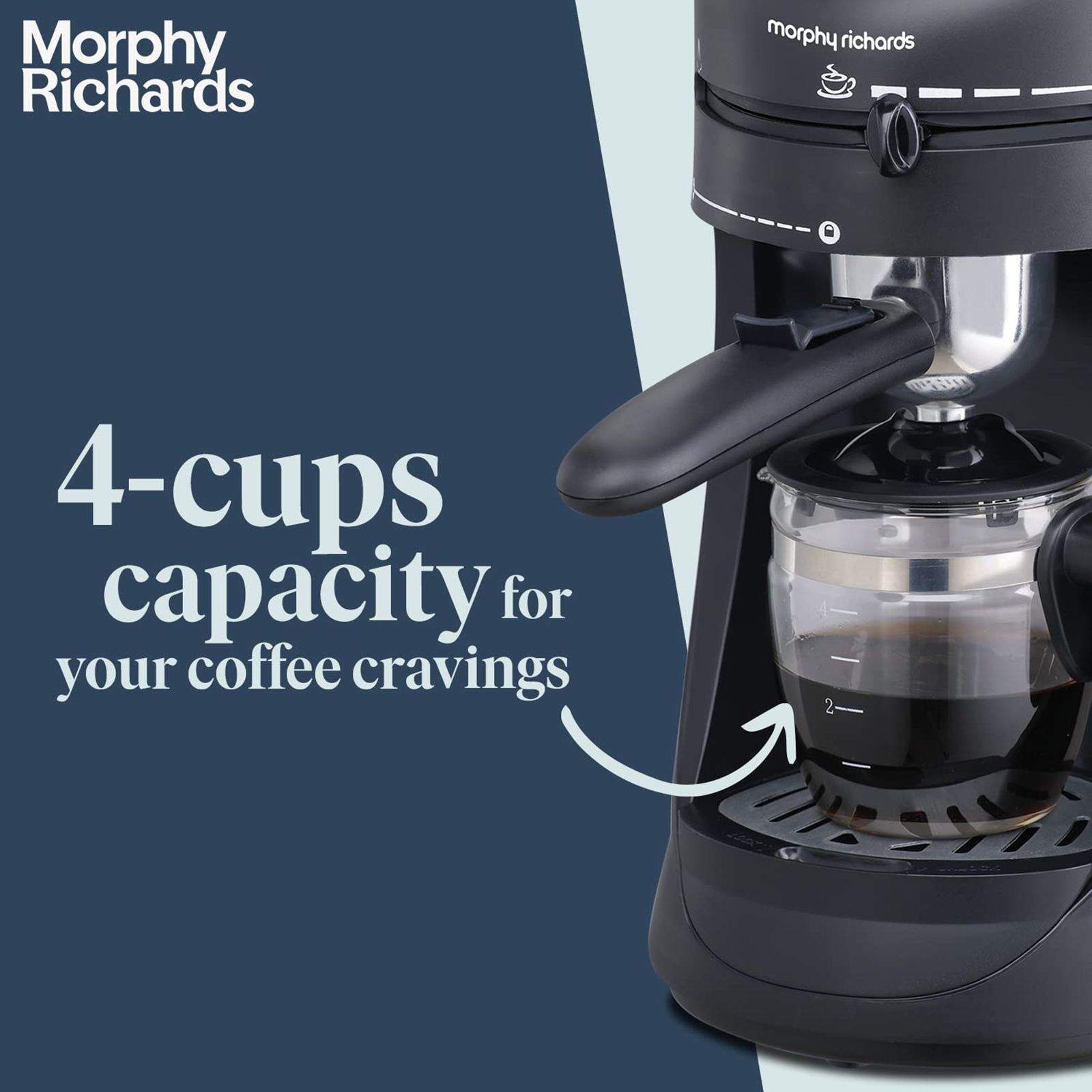 morphy richards Europa 800 Watt 4 Cups Automatic Cappuccino Coffee Maker with Stainless Steel Filter (Black)_15