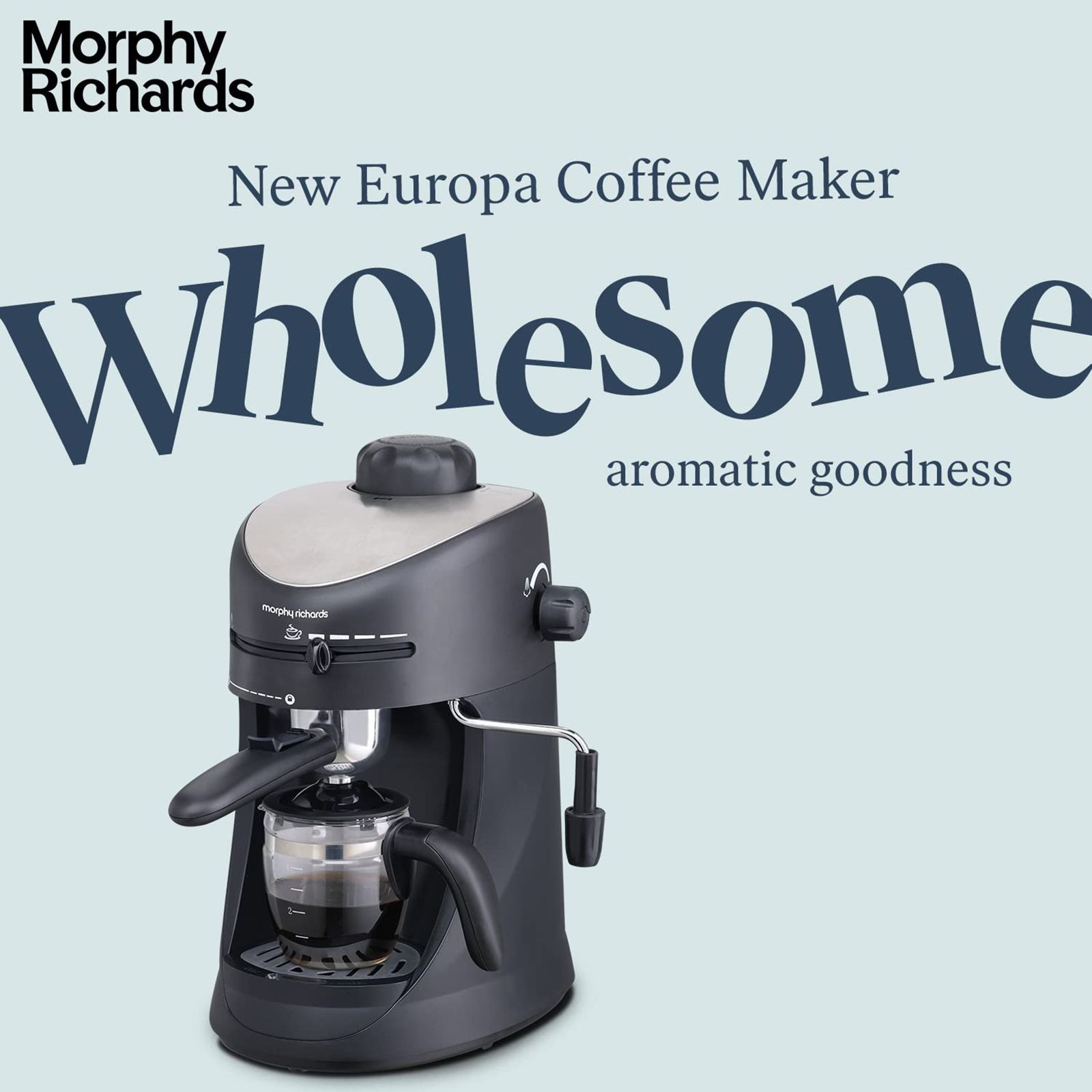 morphy richards Europa 800 Watt 4 Cups Automatic Cappuccino Coffee Maker with Stainless Steel Filter (Black)_17