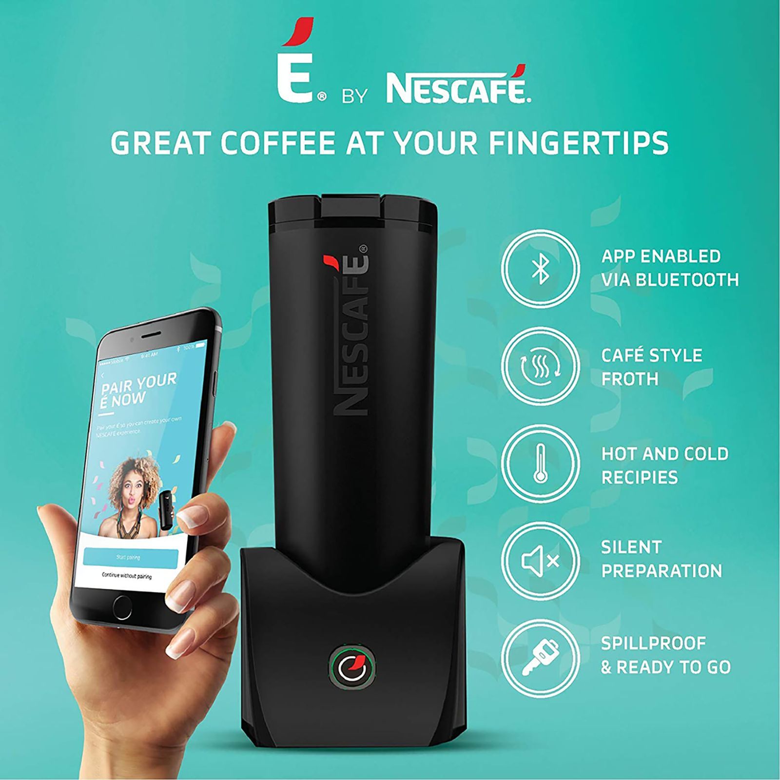 Nestle E Smart 600 Watt 1 Cups Automatic Flat White, Lungo, Creamy Iced, Espresso, Cappuccino & Latte Coffee Maker with Leak & Spill Proof (Black)_10