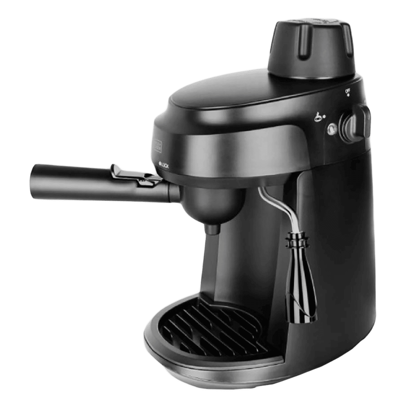 BLACK+DECKER BXCM0401IN 870 Watt 4 Cups Automatic Cappuccino & Espresso Coffee Maker with Detachable Drip Tray (Black)_5