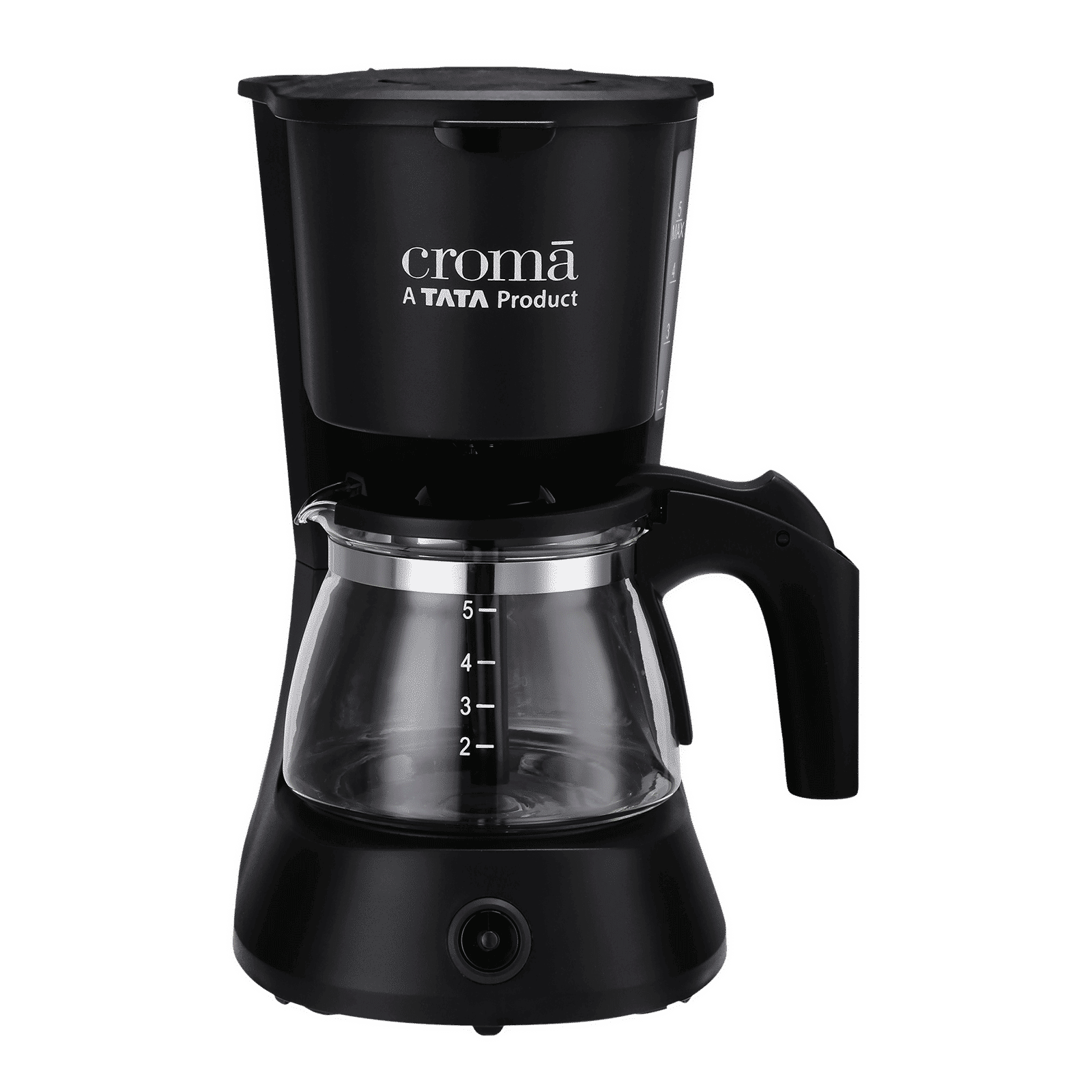 Croma 600 Watt 5 Cups Manual Drip Coffee Maker with Keep Warm Function (Black) Croma 600 Watt 5 Cups Manual Drip Coffee Maker with Keep Warm Function (Black)_1
