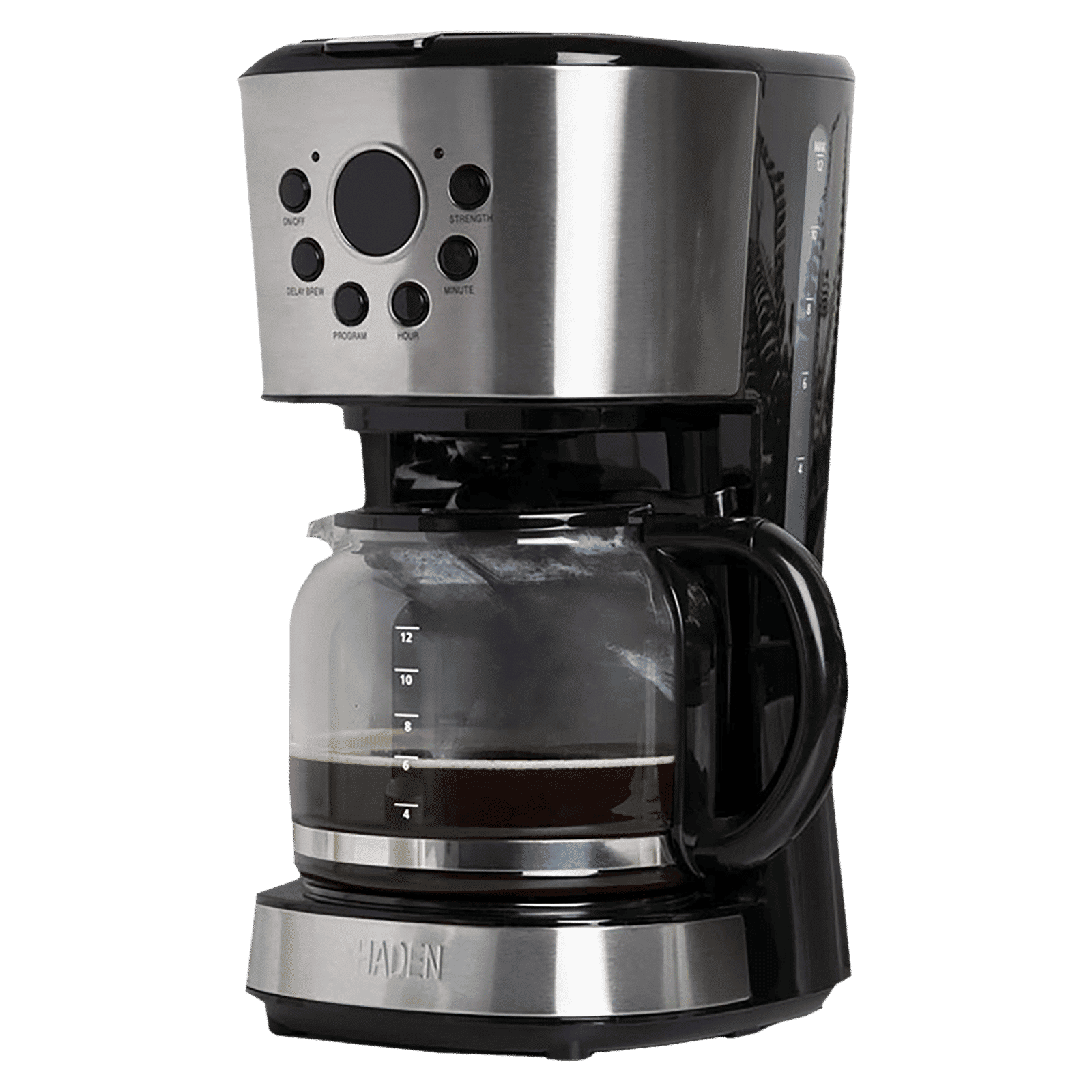 HADEN 900 Watt 12 Cups Automatic Cappuccino Coffee Maker with Boil Dry Protection (Black)_4