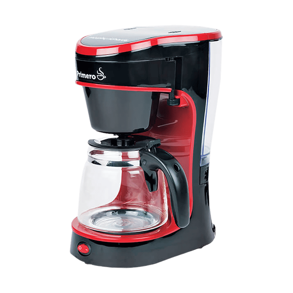 morphy richards Primero 750 Watt 6 Cups Automatic Drip Coffee Maker with Anti Drip Function (Black/Red)_11