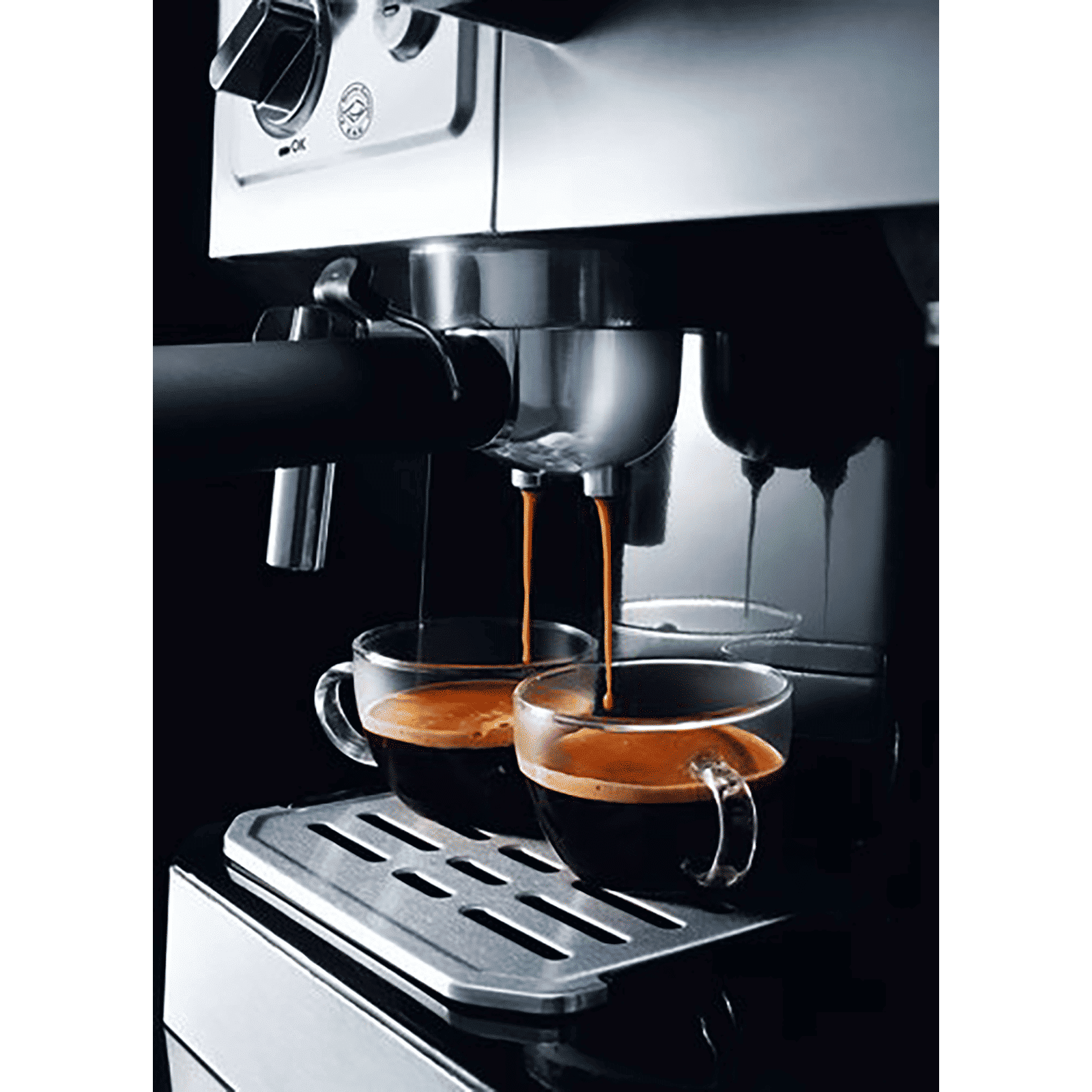 De'Longhi 1750 Watt 10 Cups Semi-Automatic Drip Coffee Maker with Thermoblock Technology (Silver/Black)_7