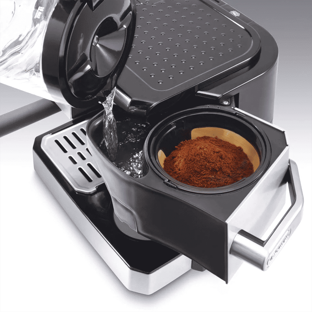 De'Longhi 1750 Watt 10 Cups Semi-Automatic Drip Coffee Maker with Thermoblock Technology (Silver/Black)_13