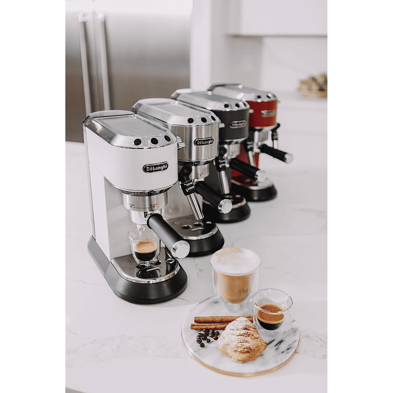 De'Longhi Dedica 1300 Watt 2 Cups Automatic Espresso Coffee Maker with Thermoblock Technology (Metallic)_10