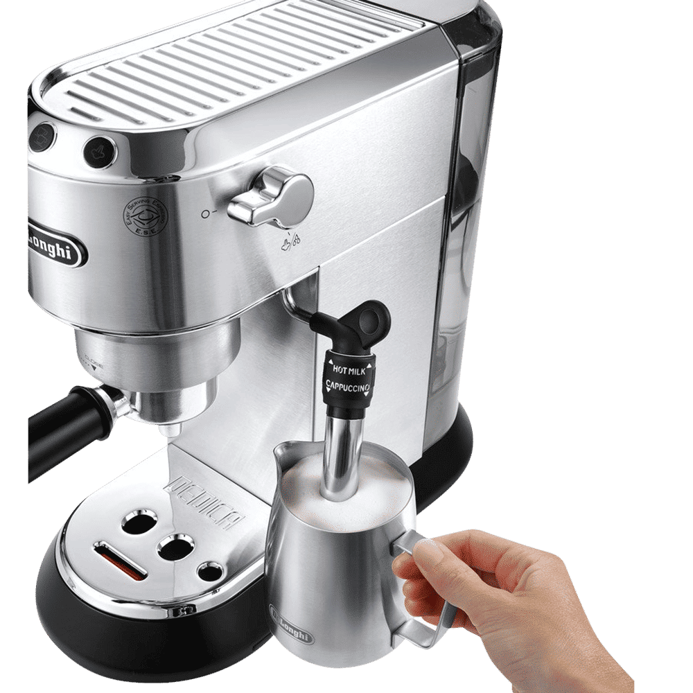 De'Longhi Dedica 1300 Watt 2 Cups Automatic Espresso Coffee Maker with Thermoblock Technology (Metallic)_16