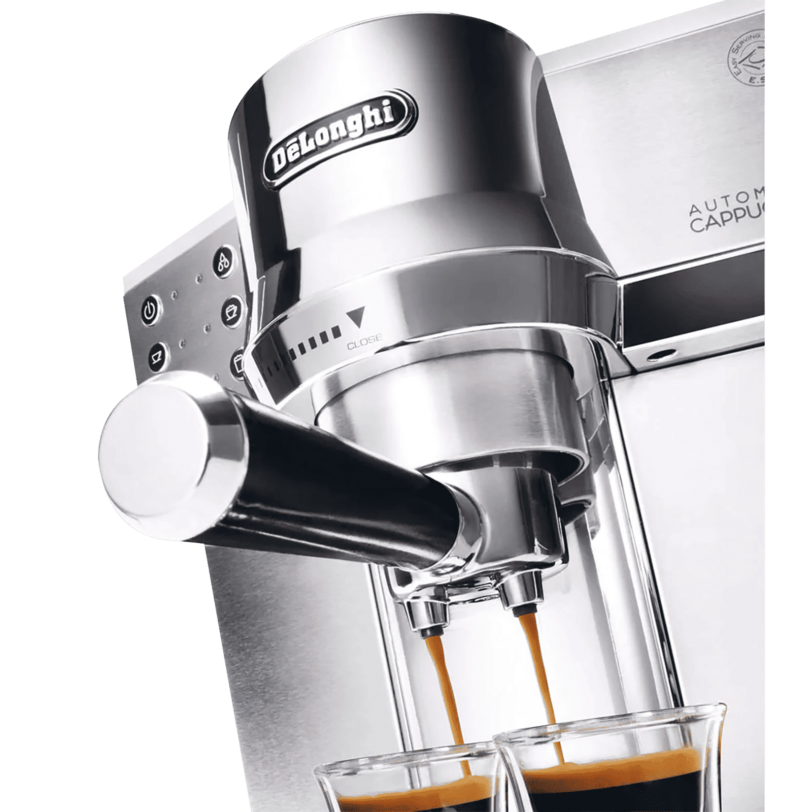 De'Longhi 1450 Watt 2 Cups Automatic Cappuccino & Espresso Coffee Maker with Water Level Indicator (Metallic) De'Longhi 1450 Watt 2 Cups Automatic Cappuccino & Espresso Coffee Maker with Water Level Indicator (Metallic)_9