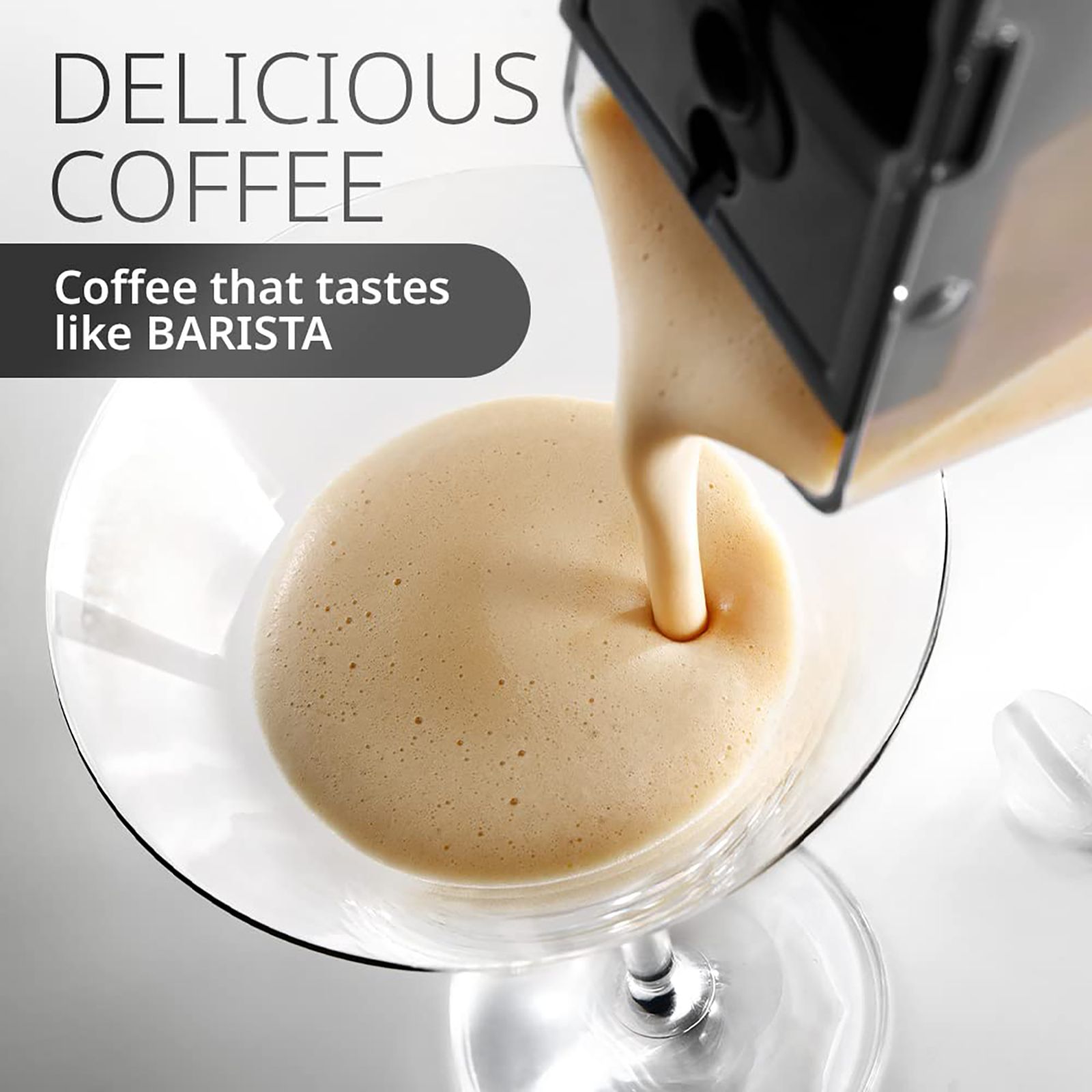 De'Longhi PrimaDonna Elite Experience 1450 Watt 2 Cups Automatic Cappuccino & Espresso Coffee Maker with Optimal Temperature Control (Metal Silver)_19