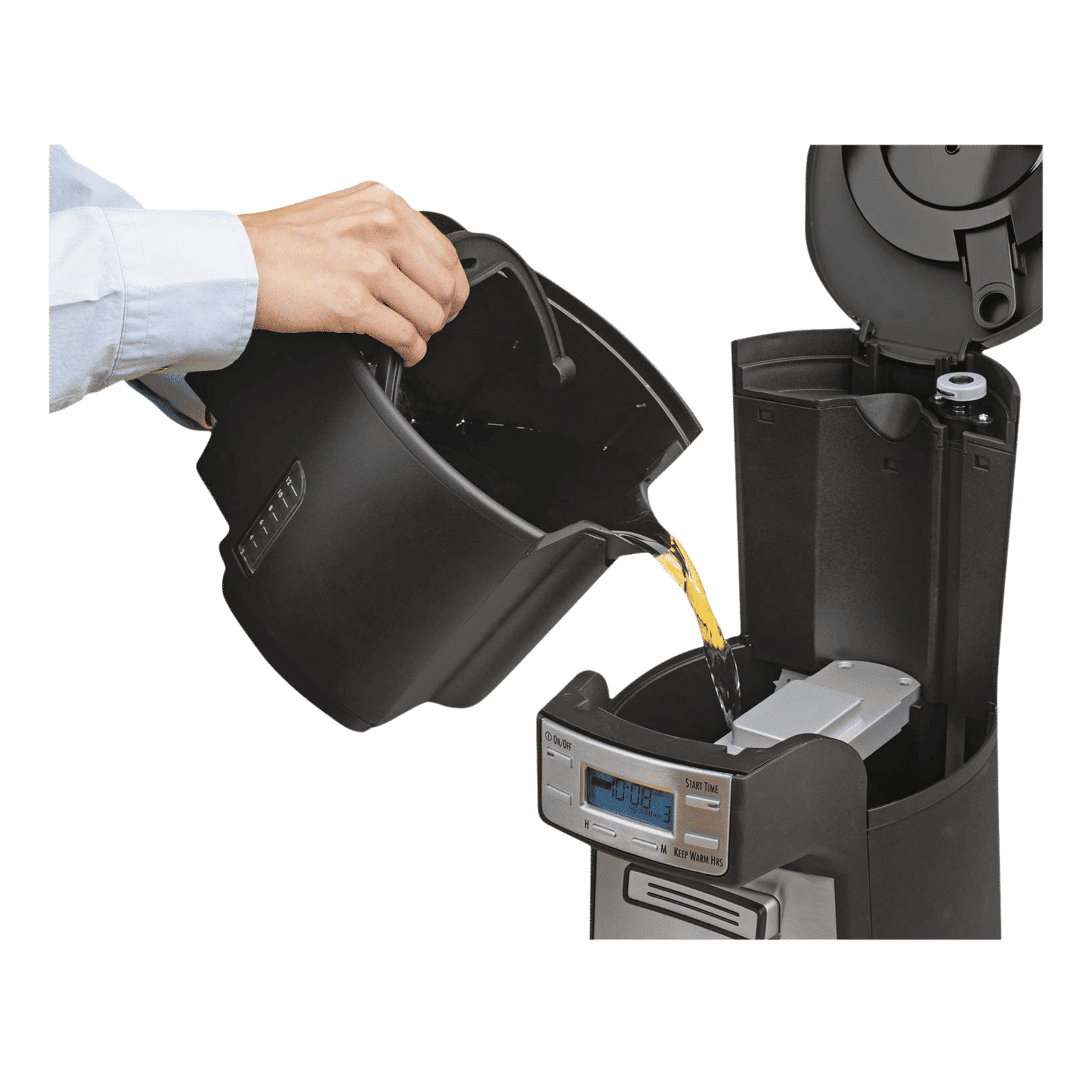 Hamilton Beach 130 Watt 12 Cups Automatic Espresso Coffee Maker with Keep Warm Function (Silver)_14