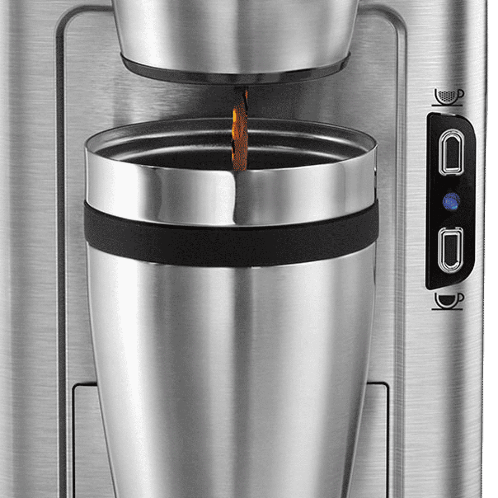 Hamilton Beach The Scoop 1 Cup Fully Automatic Coffee Maker (49981-SAU, Silver)_4