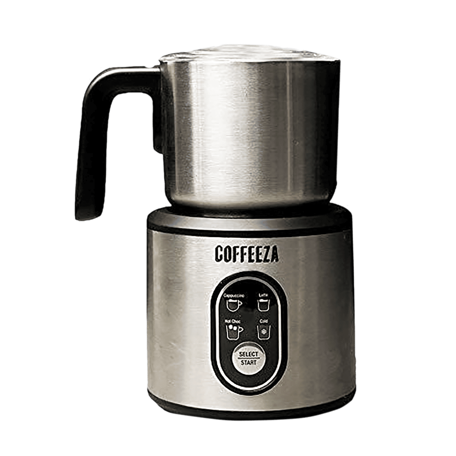 COFFEEZA Frothimo 500 Watt 2 Cups Automatic Latte & Cappuccino Coffee Maker with Detachable Base (Silver)_1