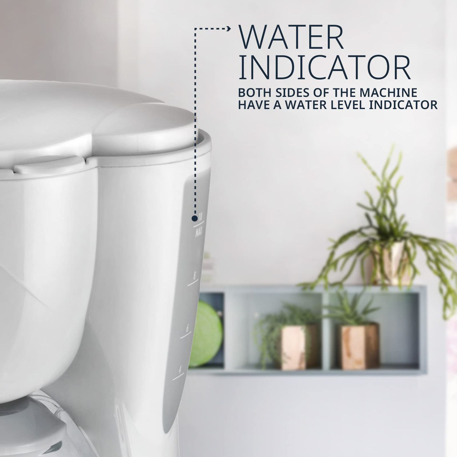 De'Longhi ICM2 1000 Watt 10 Cups Automatic Drip Coffee Maker with Thermoblock Technology (White)_8