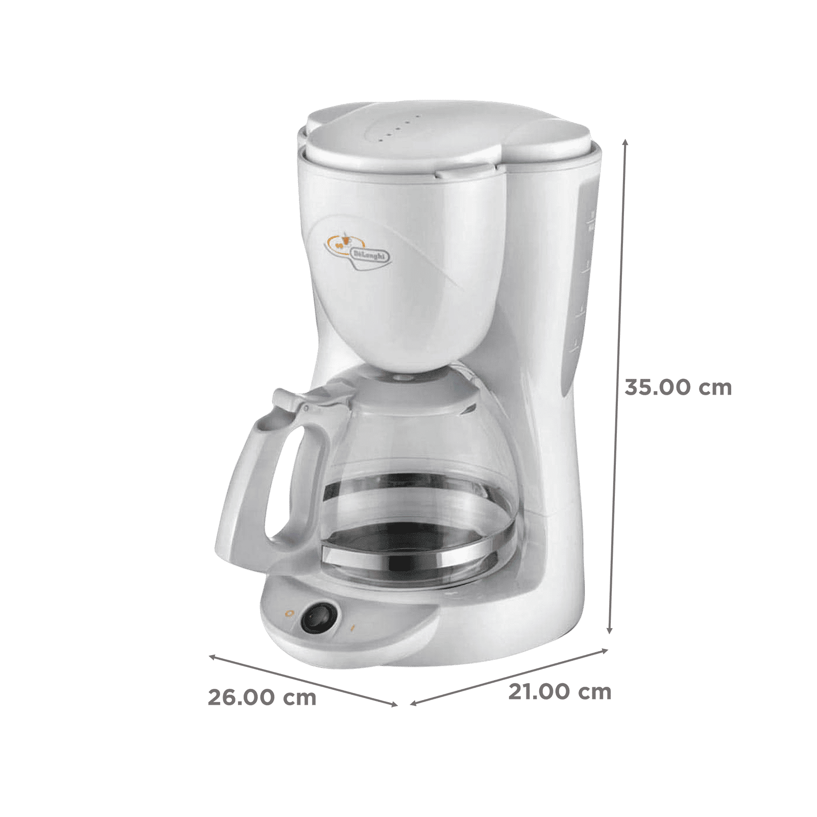 De'Longhi ICM2 1000 Watt 10 Cups Automatic Drip Coffee Maker with Thermoblock Technology (White)_2