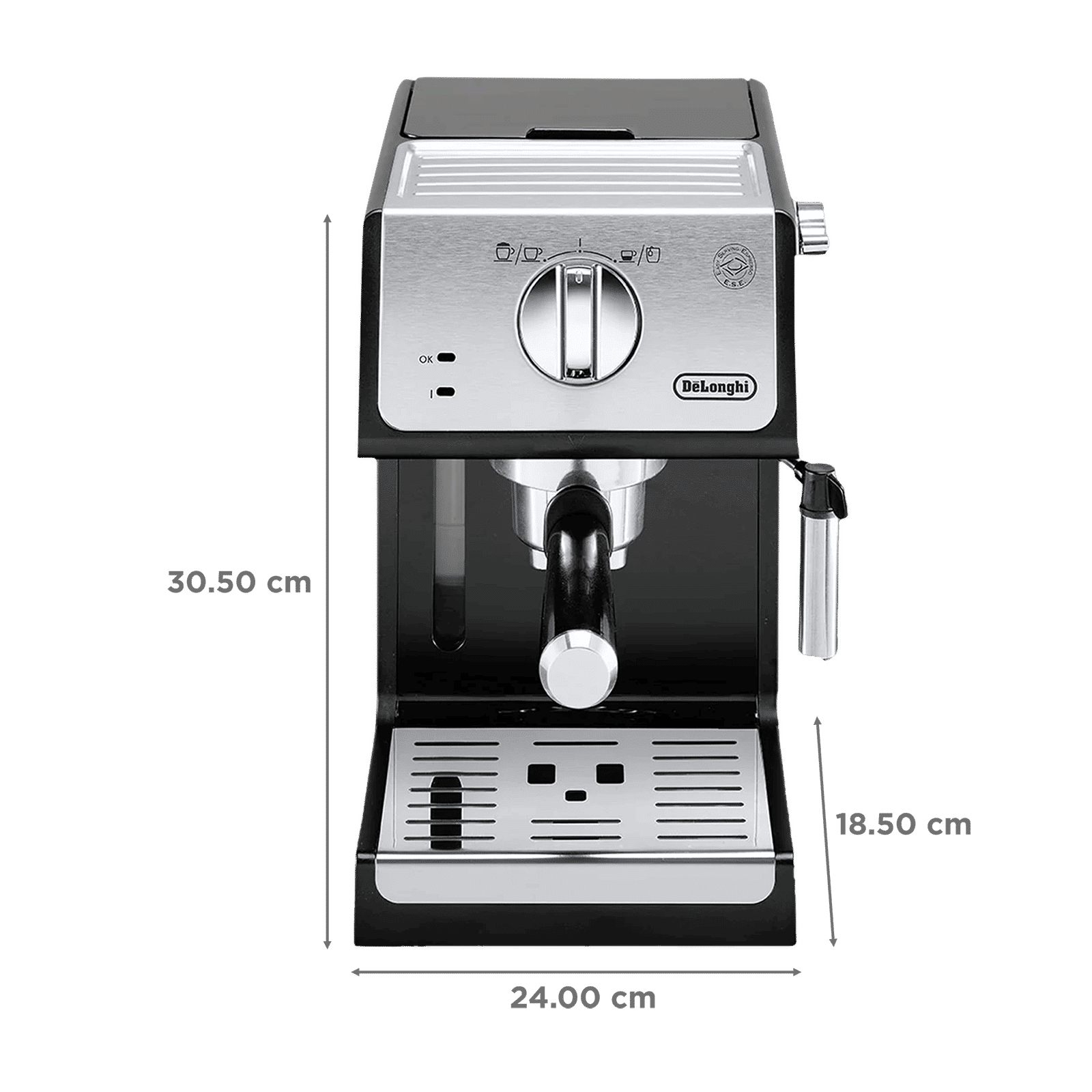 De'Longhi Active Line ECP33.21.BK 2 1100 Watt 2 Cups Automatic Cappuccino Coffee Maker with Thermoblock Technology (Black)_2