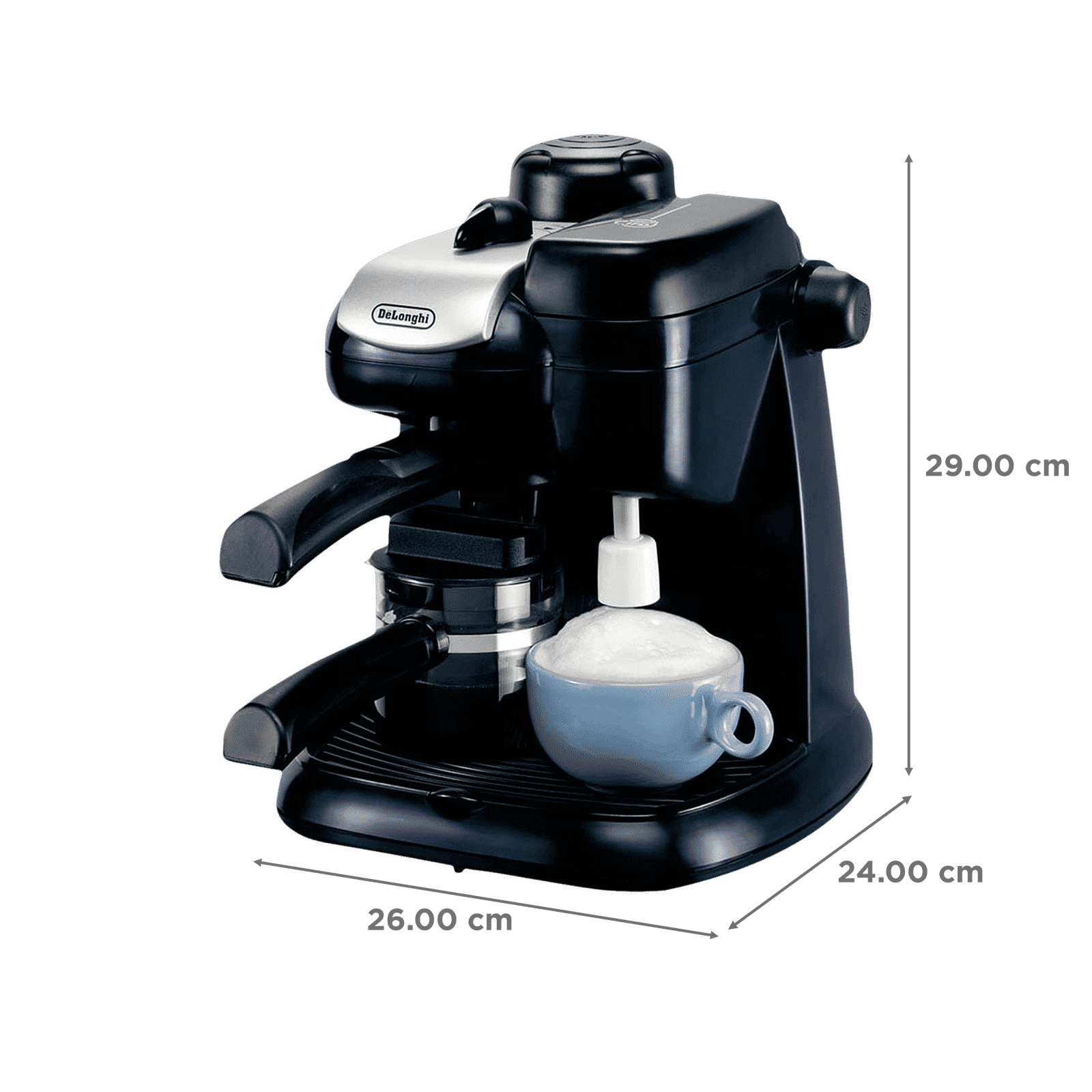 De'Longhi EC9 800 Watt 4 Cups Automatic Cappuccino Coffee Maker with Heat Resistant (Black)_2