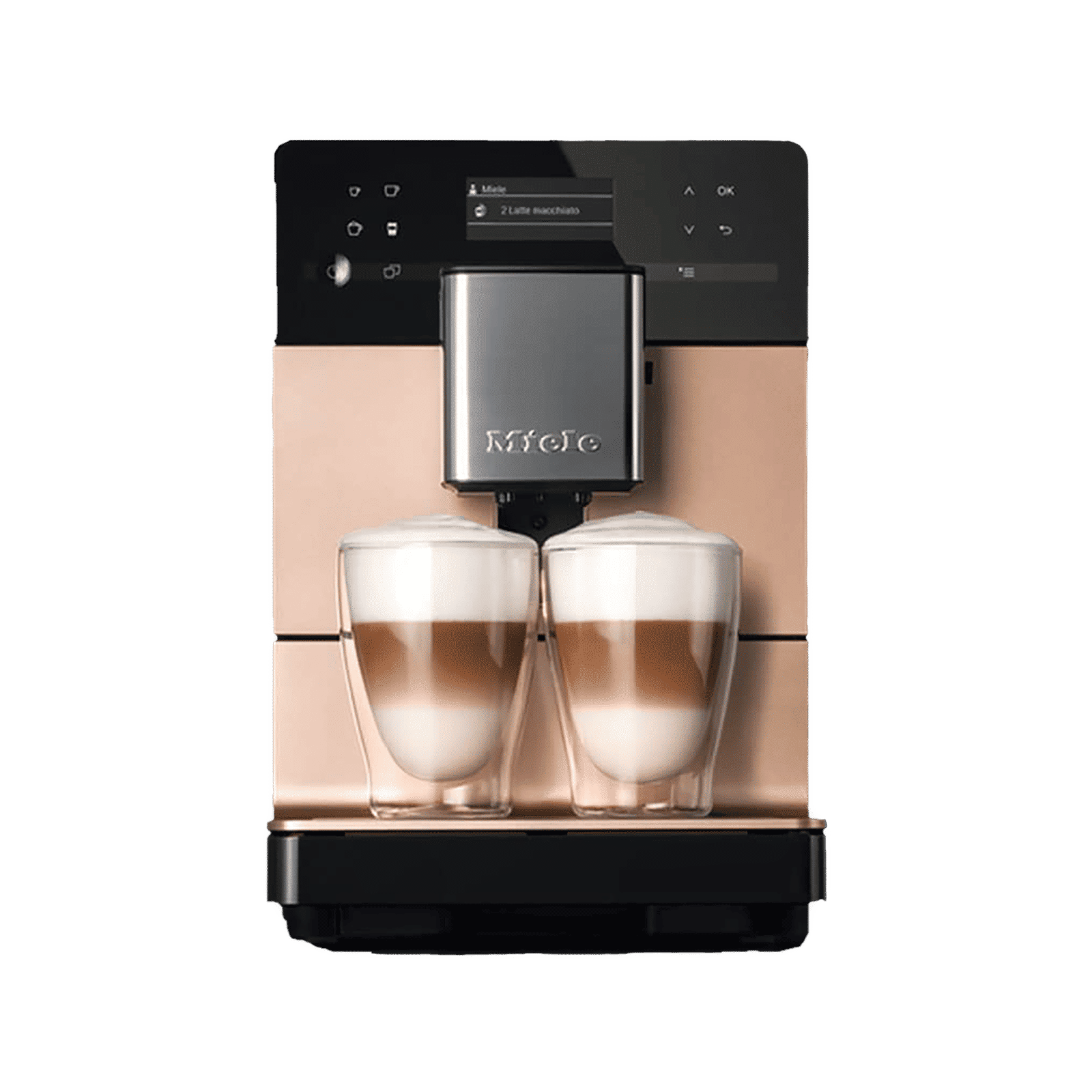 Miele CM 5510 Silence 8 Cups Automatic Ristretto, Espresso, Hot Milk, Latte Macchiato, Milk Froth & Caffe Latte Coffee Maker with Automatic Rinsing Function (Rose Gold Pearl Finish)_6