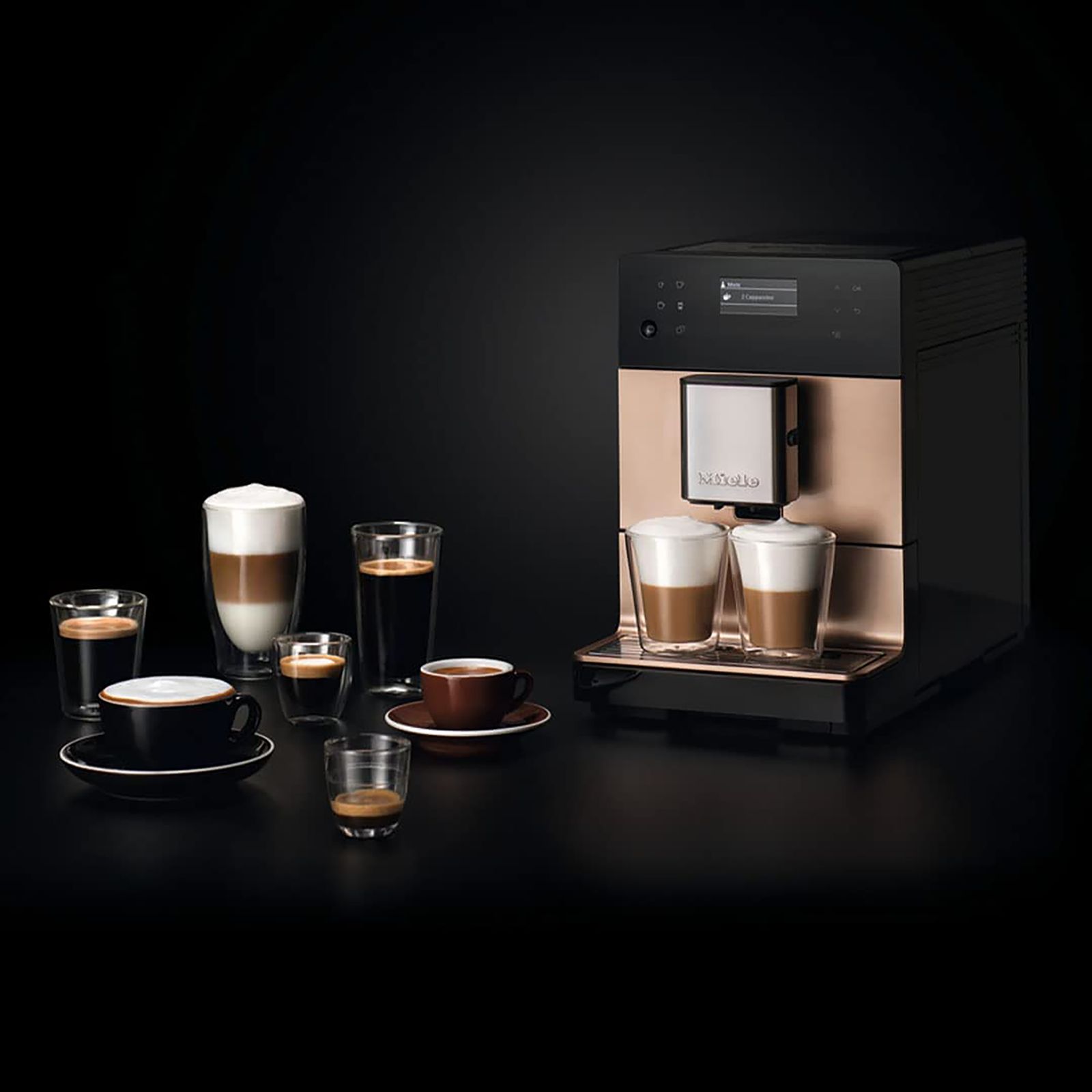 Miele CM 5510 Silence 8 Cups Automatic Ristretto, Espresso, Hot Milk, Latte Macchiato, Milk Froth & Caffe Latte Coffee Maker with Automatic Rinsing Function (Rose Gold Pearl Finish)_10