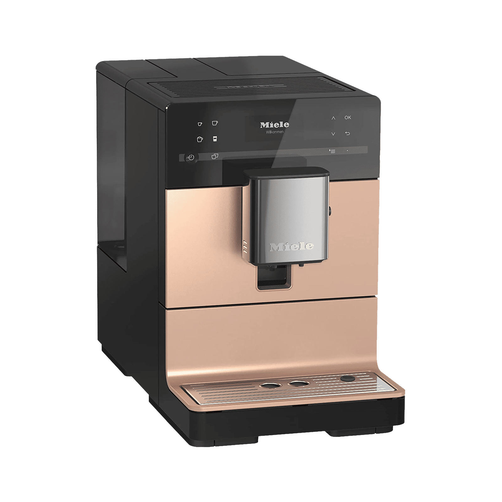 Miele CM 5510 Silence 8 Cups Automatic Ristretto, Espresso, Hot Milk, Latte Macchiato, Milk Froth & Caffe Latte Coffee Maker with Automatic Rinsing Function (Rose Gold Pearl Finish)_5