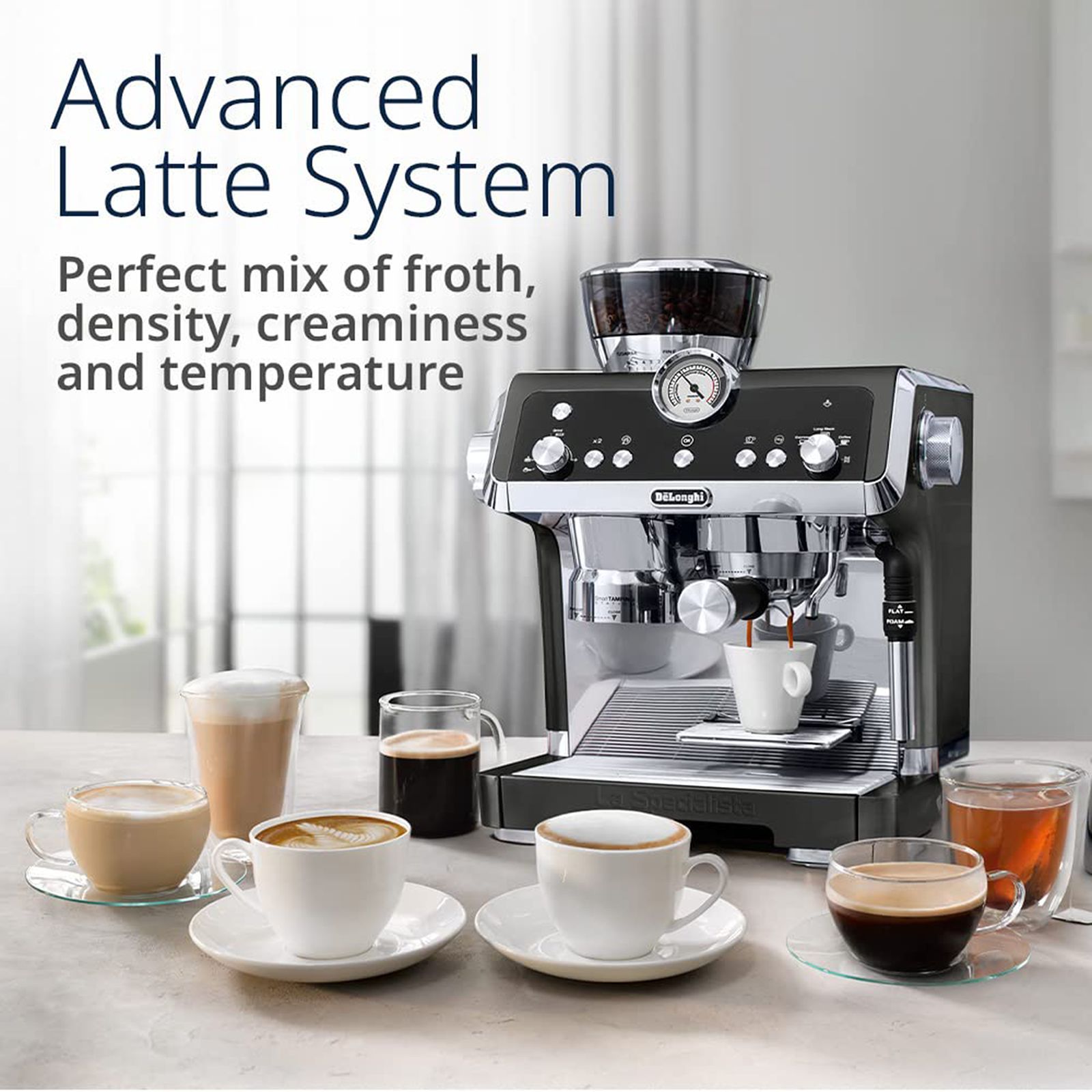 De'Longhi La Specialista Prestigio 1450 Watt 1 Cups Automatic Espresso, Americano & Long Black Coffee Maker with Sensor Grinding Technology (Black)_8