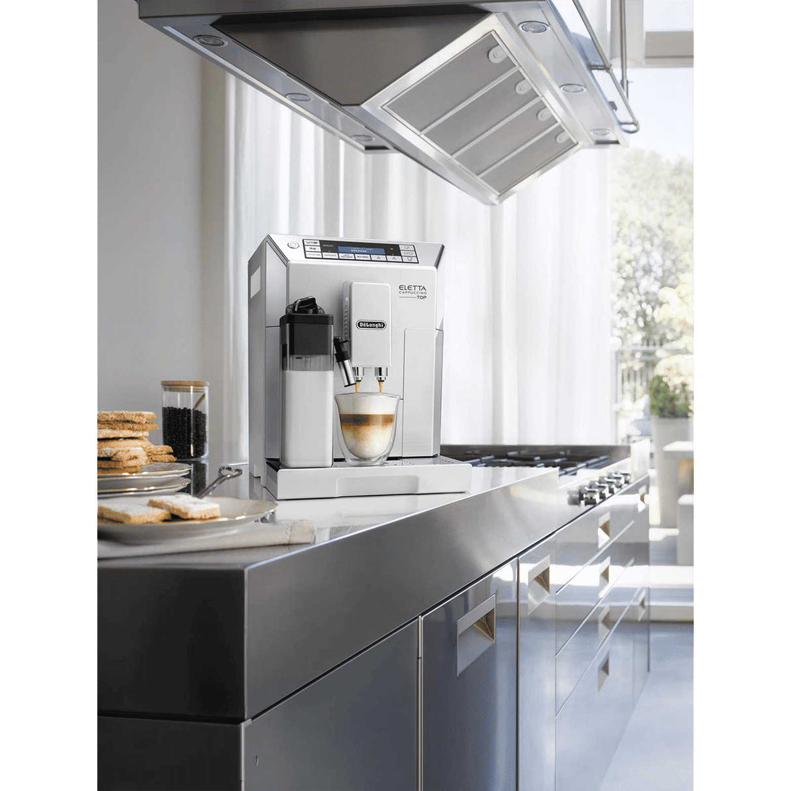 De'Longhi Eletta 1450 Watt 2 Cups Automatic Cappuccino & Espresso Coffee Maker with Integrated Grinding Technology (Silver)_7