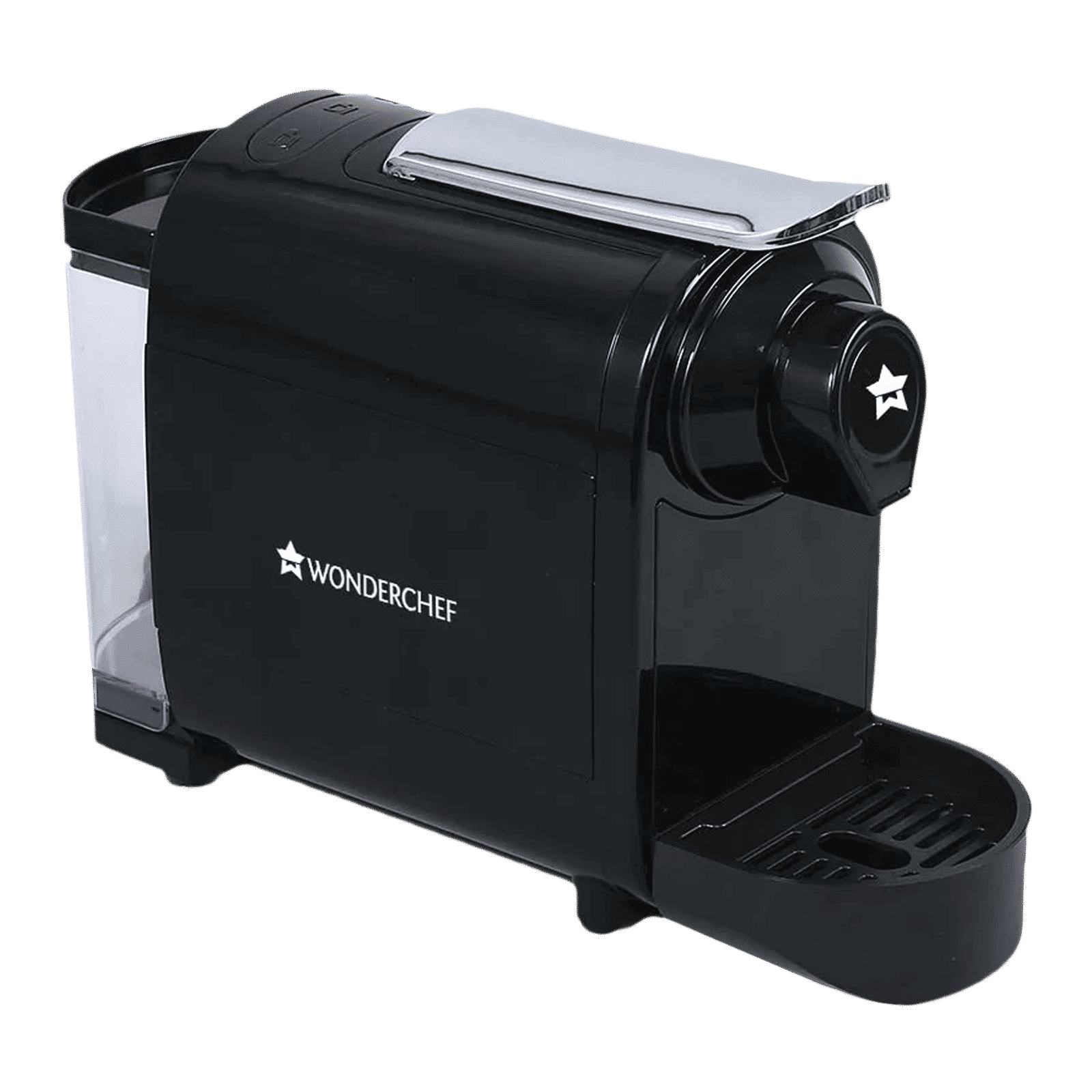 WONDERCHEF Regalia Capsule 1400 Watt Automatic Ristretto, Espresso, Lungo, Cappuccino, Latte & Americano Coffee Maker with Removable Drip Tray (Black)_1