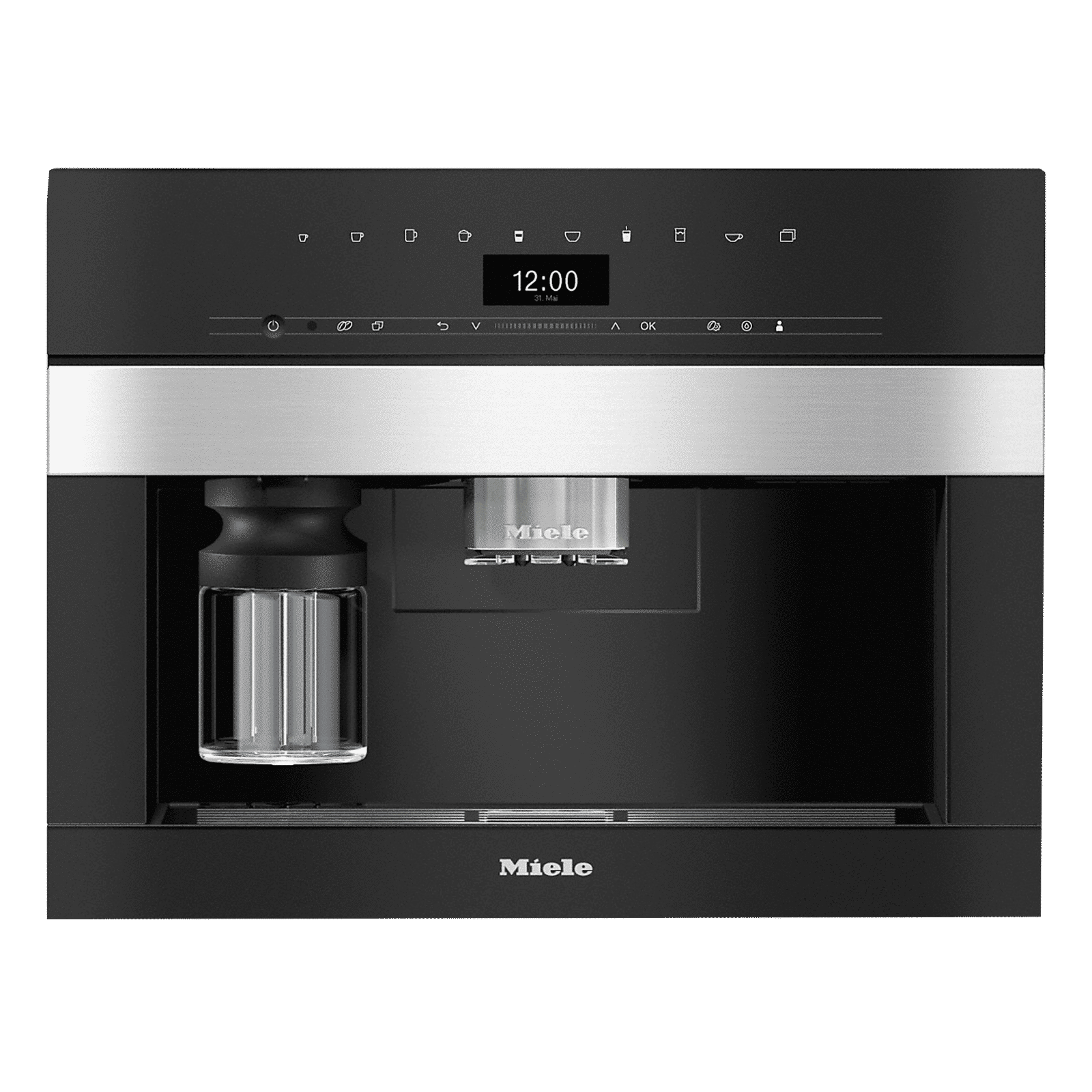 Miele 2 Cups Fully Automatic Coffee Maker (Espresso, Sensor Controls, CVA 7440, Clean Steel) Miele 2 Cups Fully Automatic Coffee Maker (Espresso, Sensor Controls, CVA 7440, Clean Steel)_1