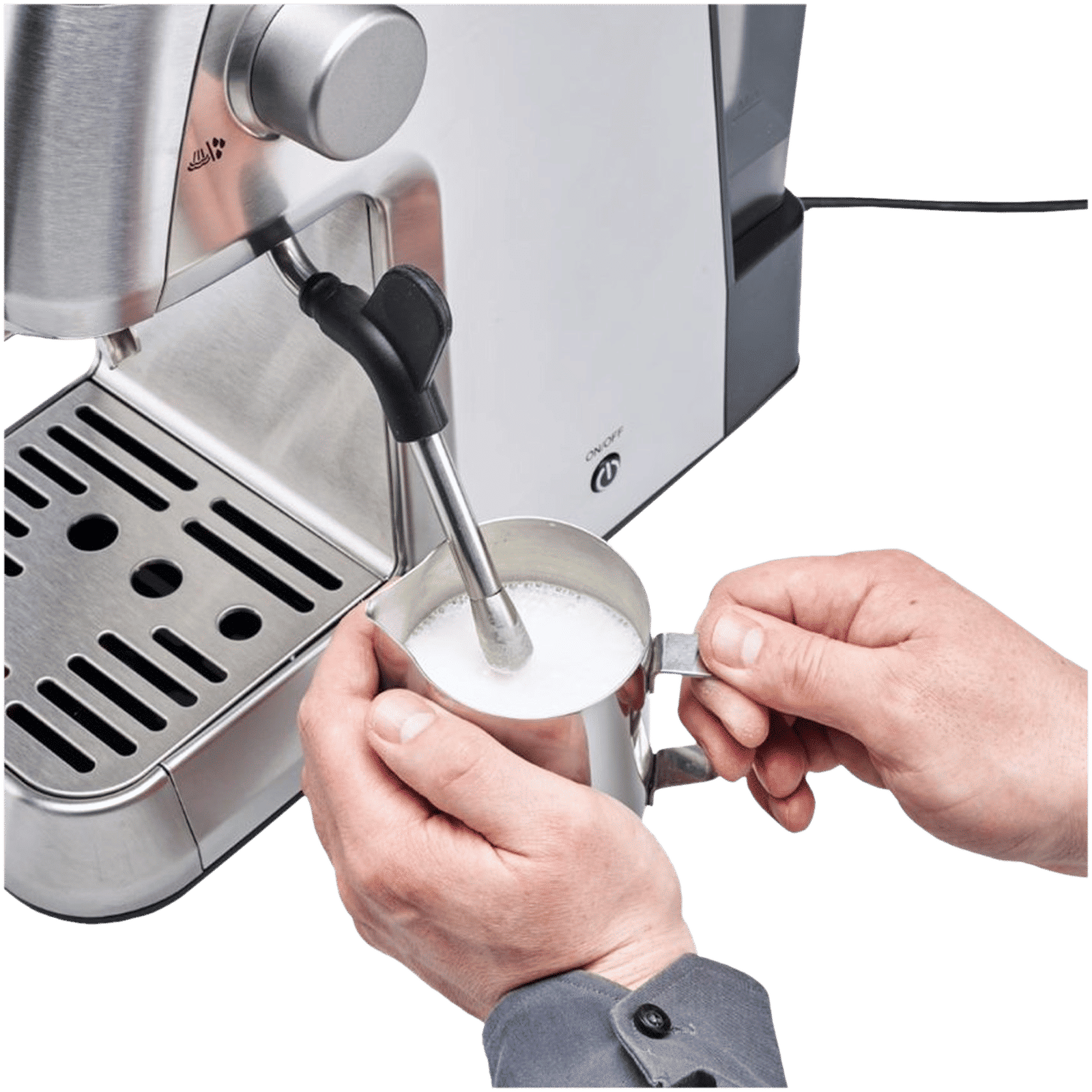 Solis Perfella Plus 1700 Watt 2 Cups Semi-Automatic Espresso Coffee Maker with Integrated Monometer (Silver)_12