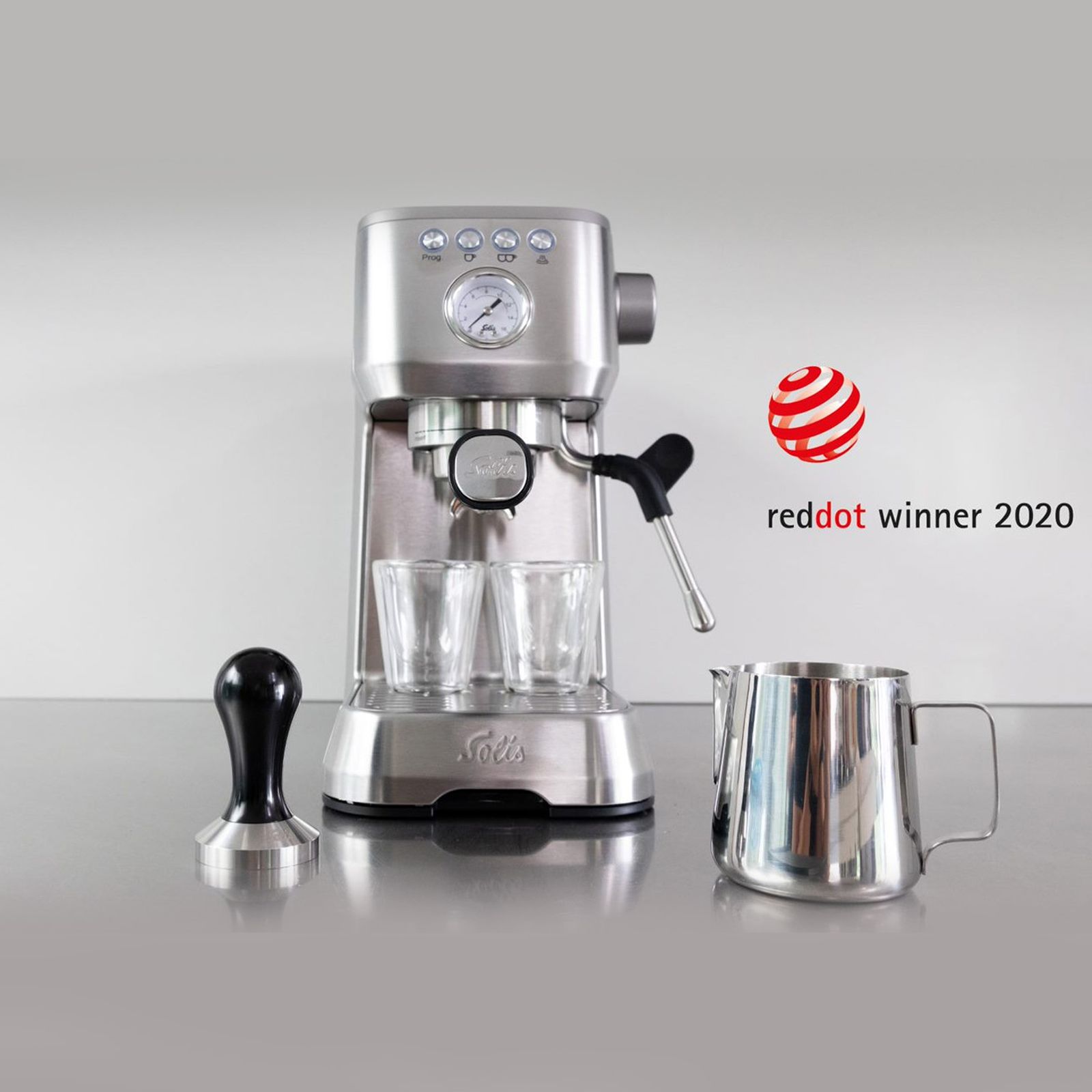 Solis Perfella Plus 1700 Watt 2 Cups Semi-Automatic Espresso Coffee Maker with Integrated Monometer (Silver)_18