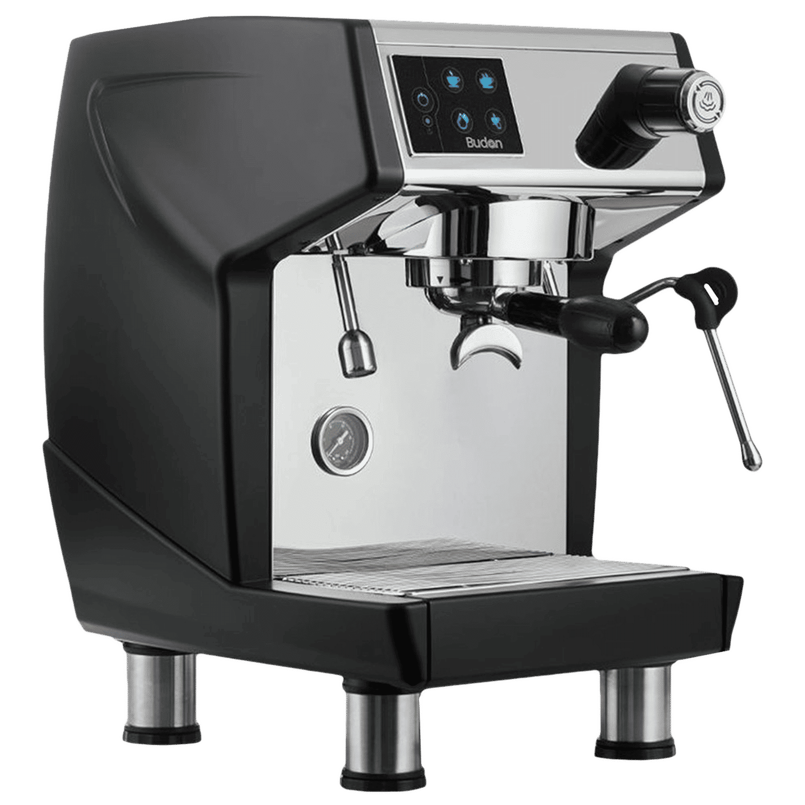 Budan 600 Watt 130 Cups Semi-Automatic Espresso Coffee Maker with Dust Resistant (Silver)_6