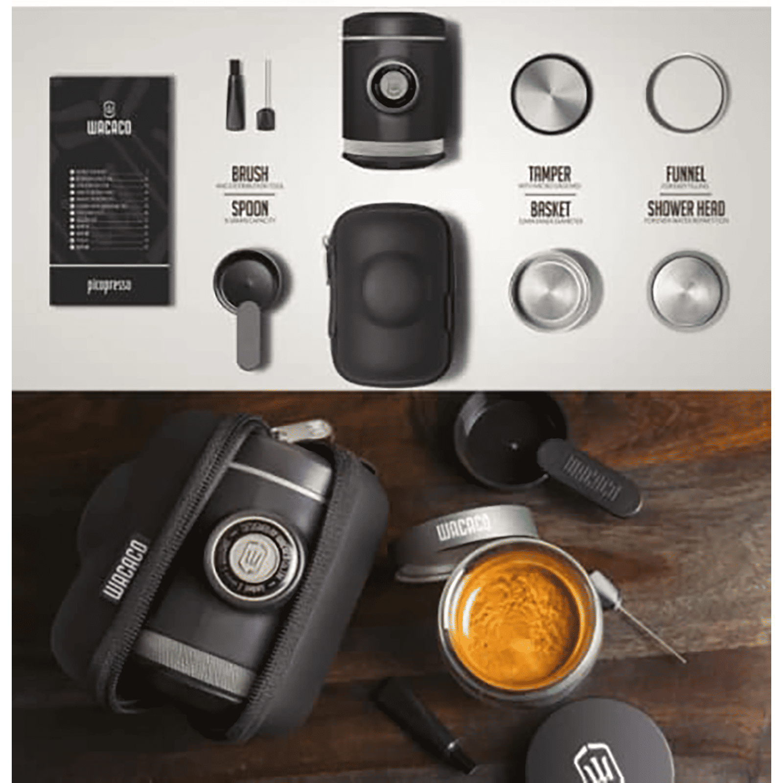 Wacaco Picopresso 120 Watt 1 Cups Manual Espresso Coffee Maker with Eco Conscious (Black)_9