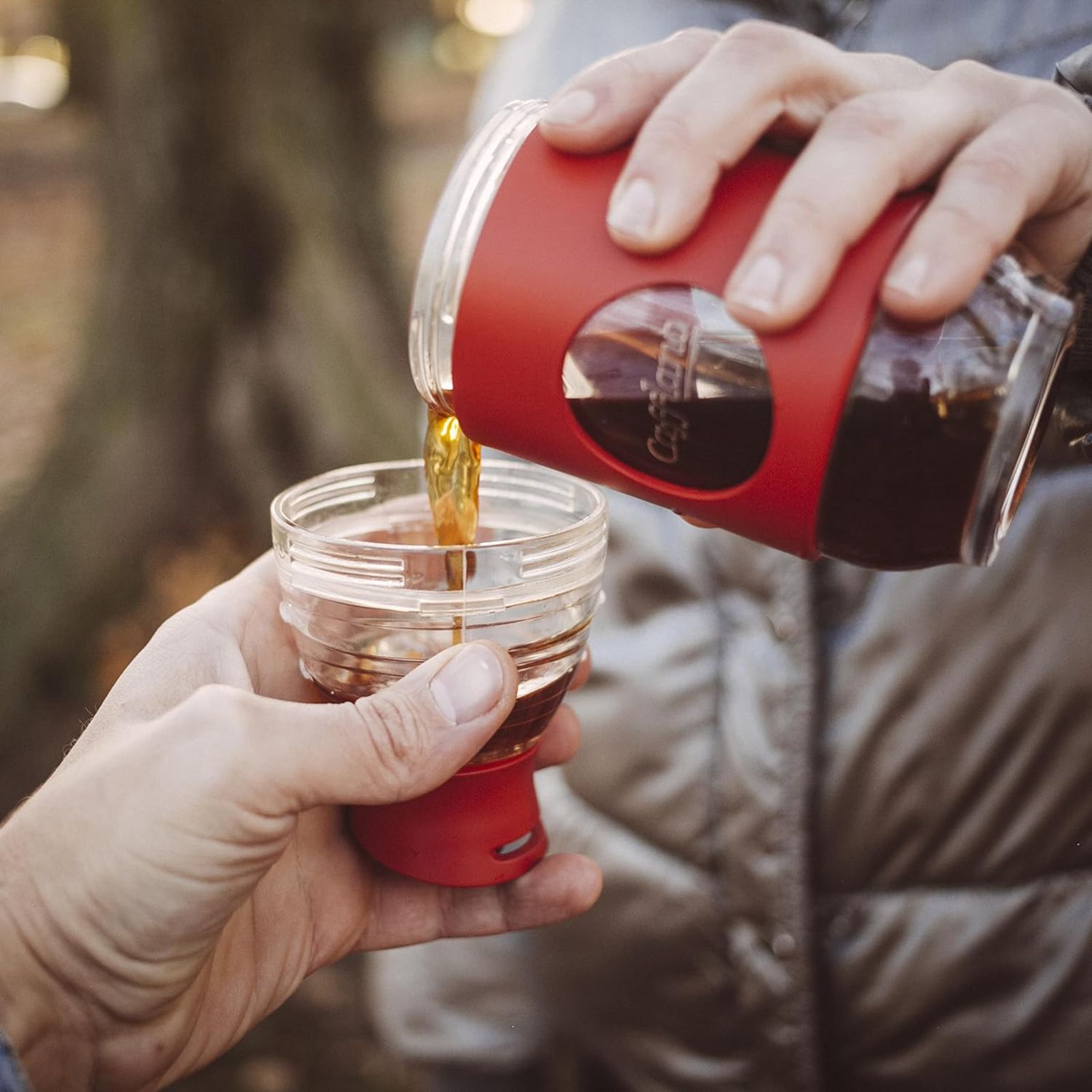 Cafflano 500ml Glass Hot & Cold Coffee Bottle (Paper Filter, CAFB100-PK, Pink)_4