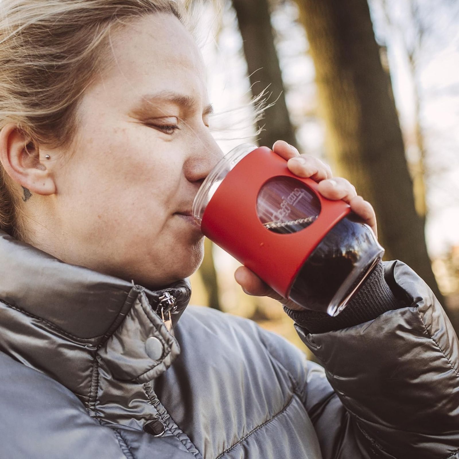 Cafflano 500ml Glass Hot & Cold Coffee Bottle (Paper Filter, CAFB100-PK, Pink)_3