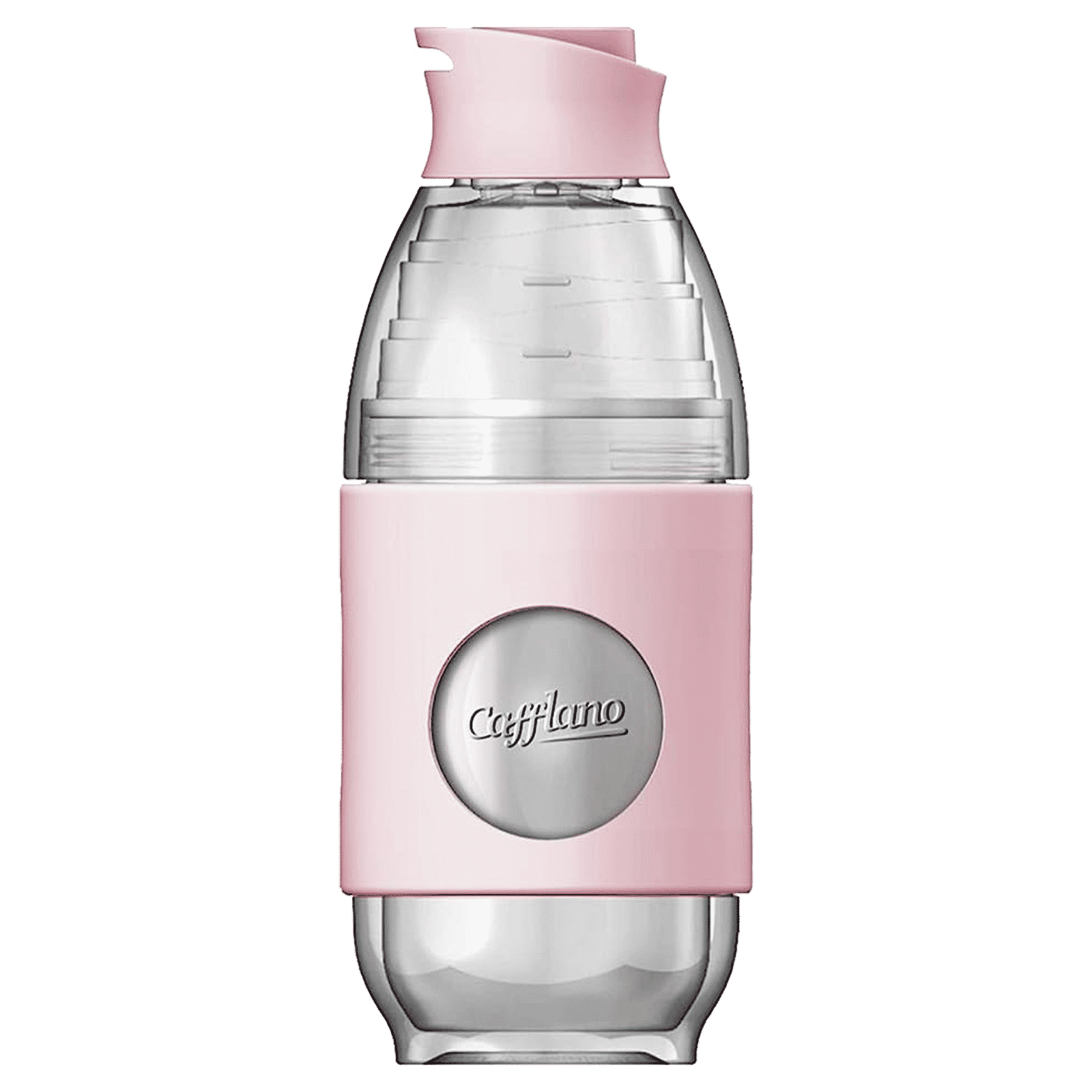 Cafflano 500ml Glass Hot & Cold Coffee Bottle (Paper Filter, CAFB100-PK, Pink)_1