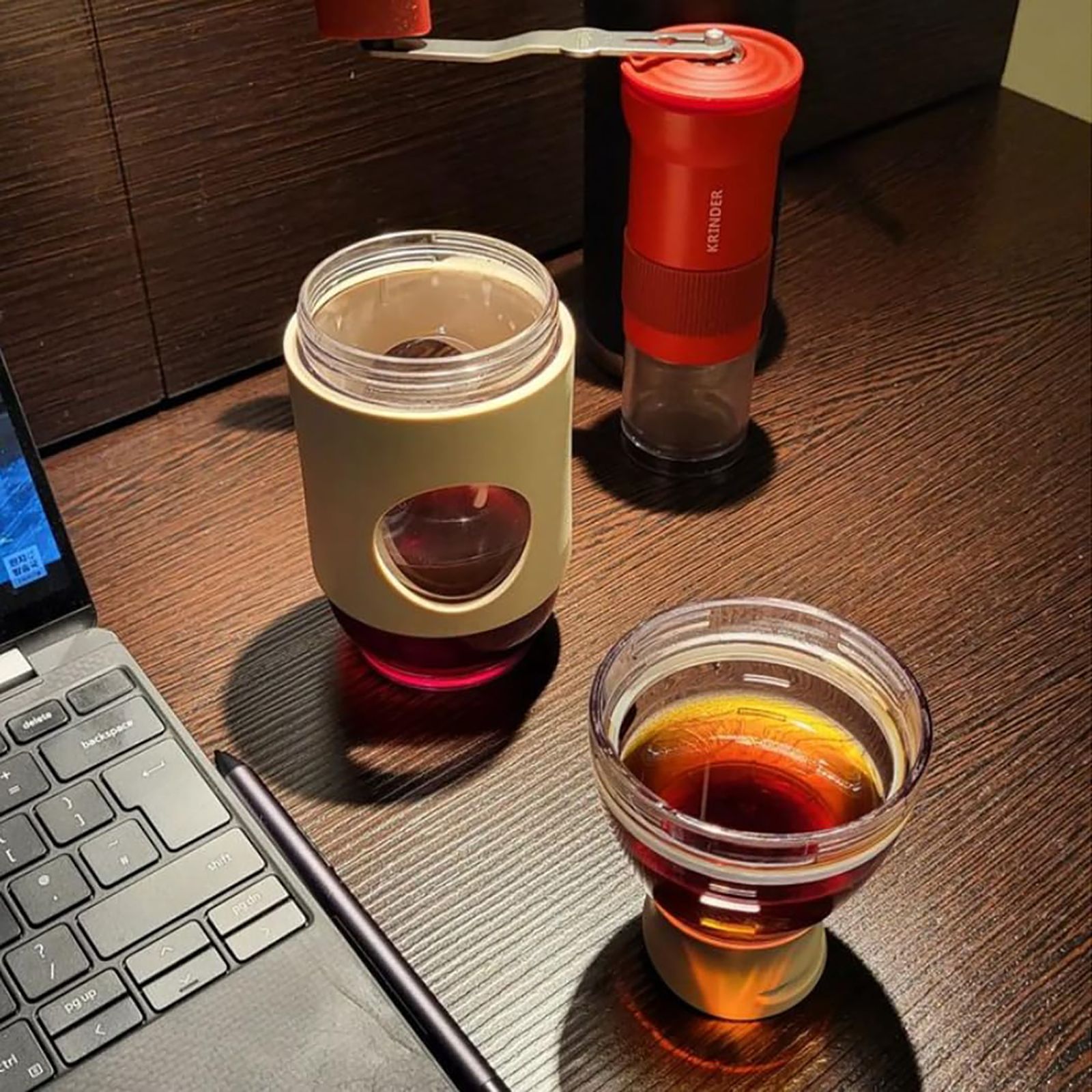 Cafflano 500ml Glass Hot & Cold Coffee Bottle (Paper Filter, CAFB100-LC, Purple)_2