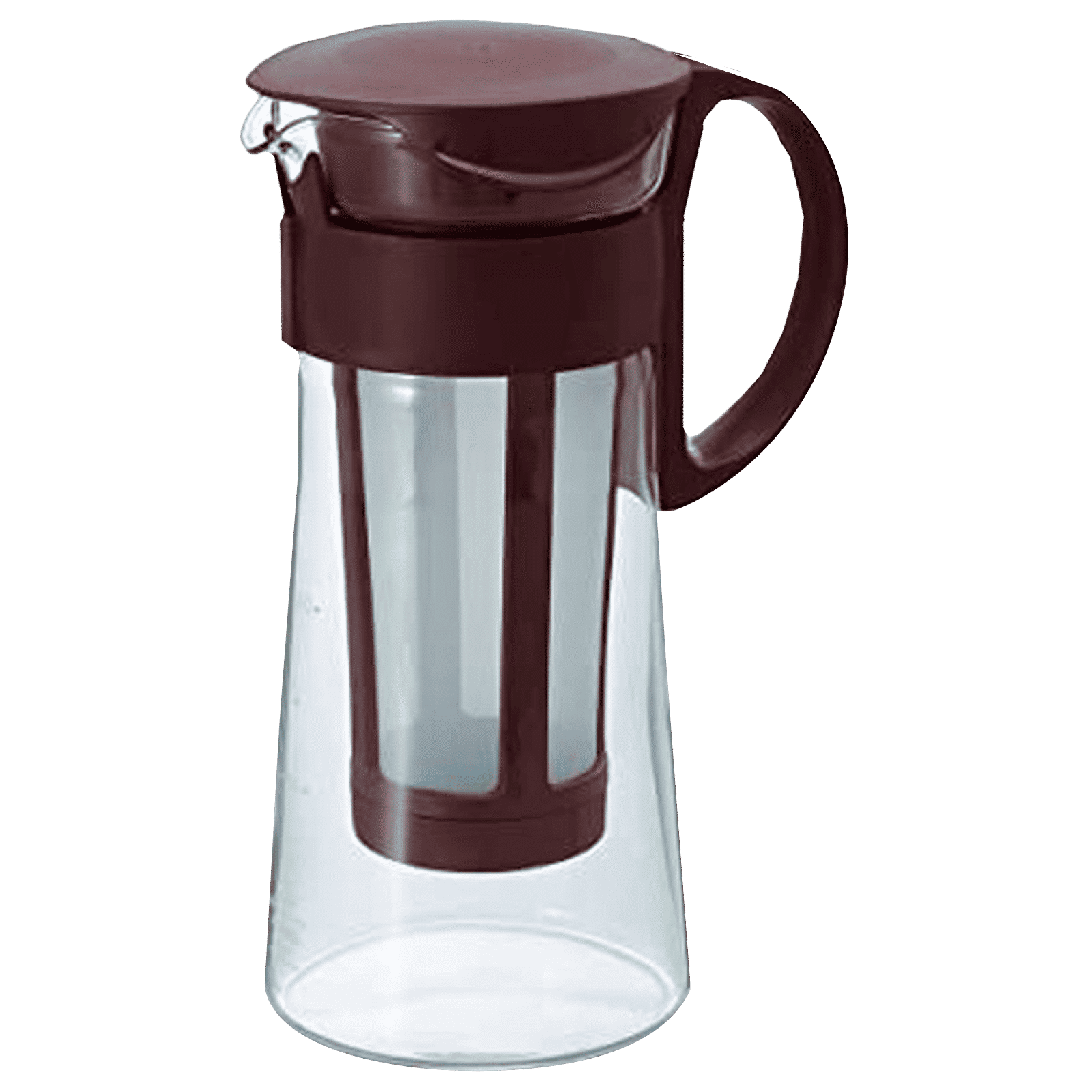 Hario Mizudashi 2.5 Cups Manual Espresso & Cold Brew Coffee Maker with Heat Resistant (Red)_1