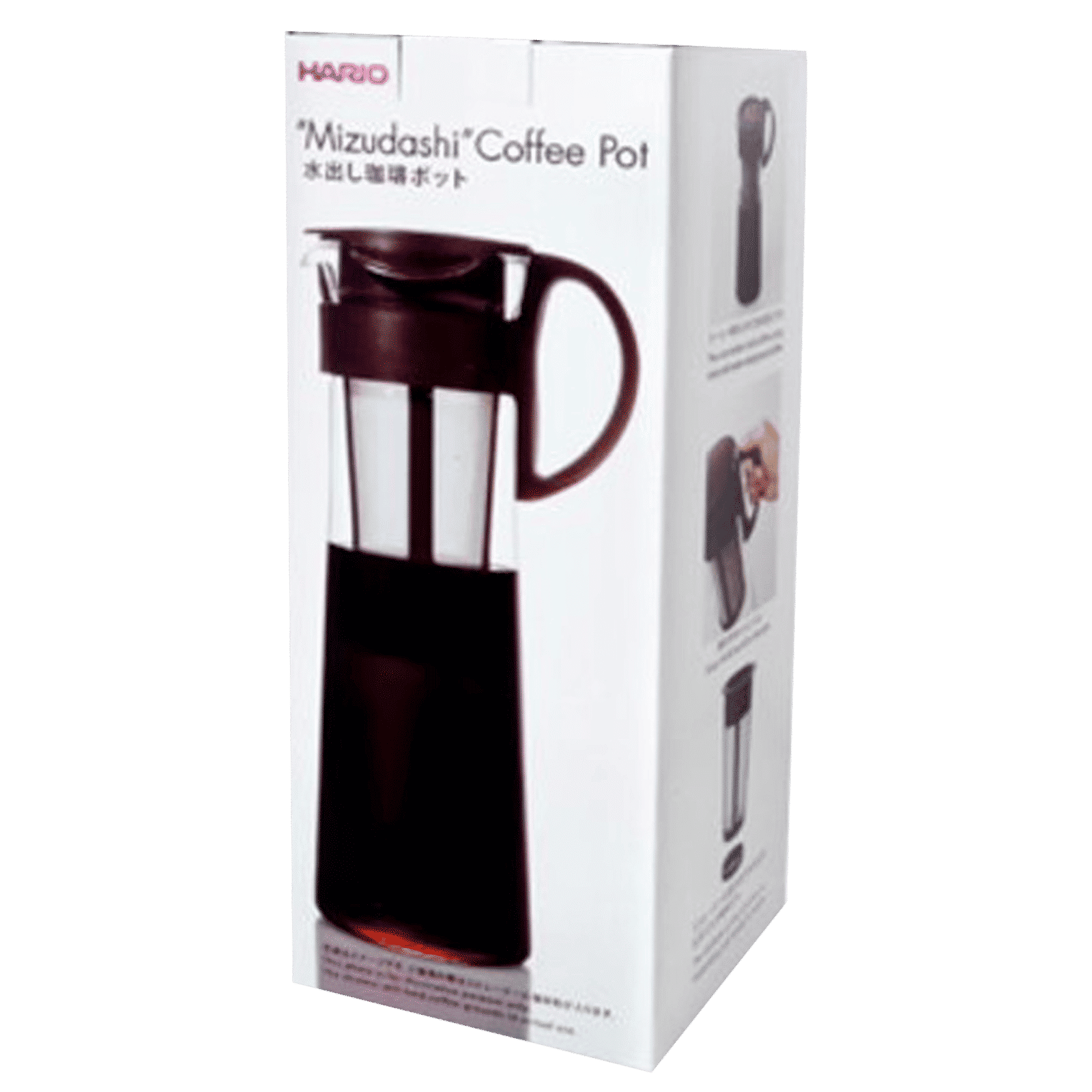 Hario Mizudashi 2.5 Cups Manual Espresso & Cold Brew Coffee Maker with Heat Resistant (Red)_9